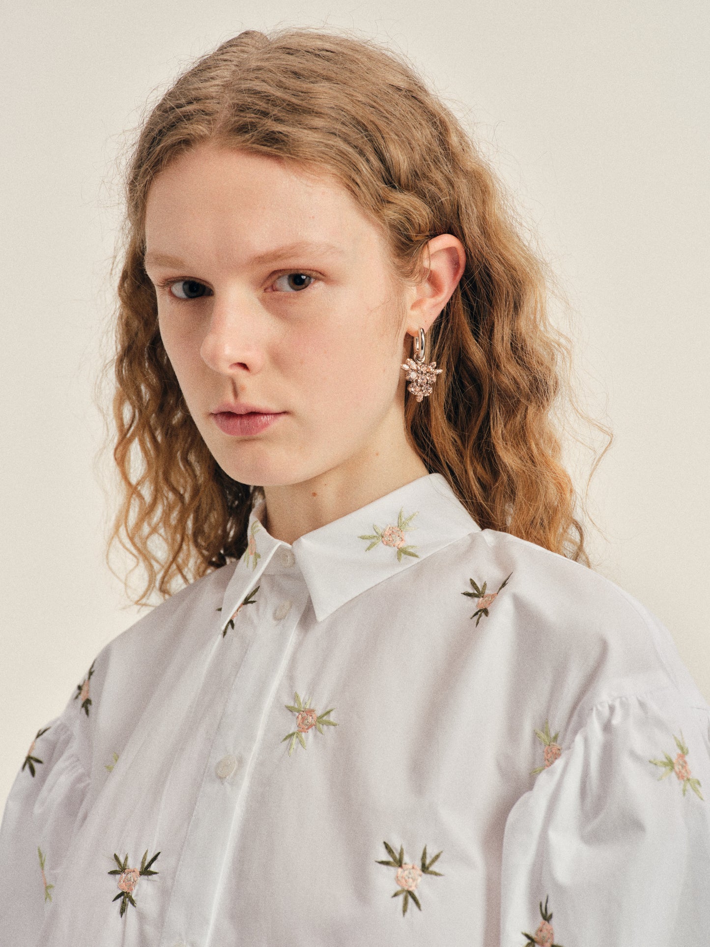 Frond Hoop Earrings