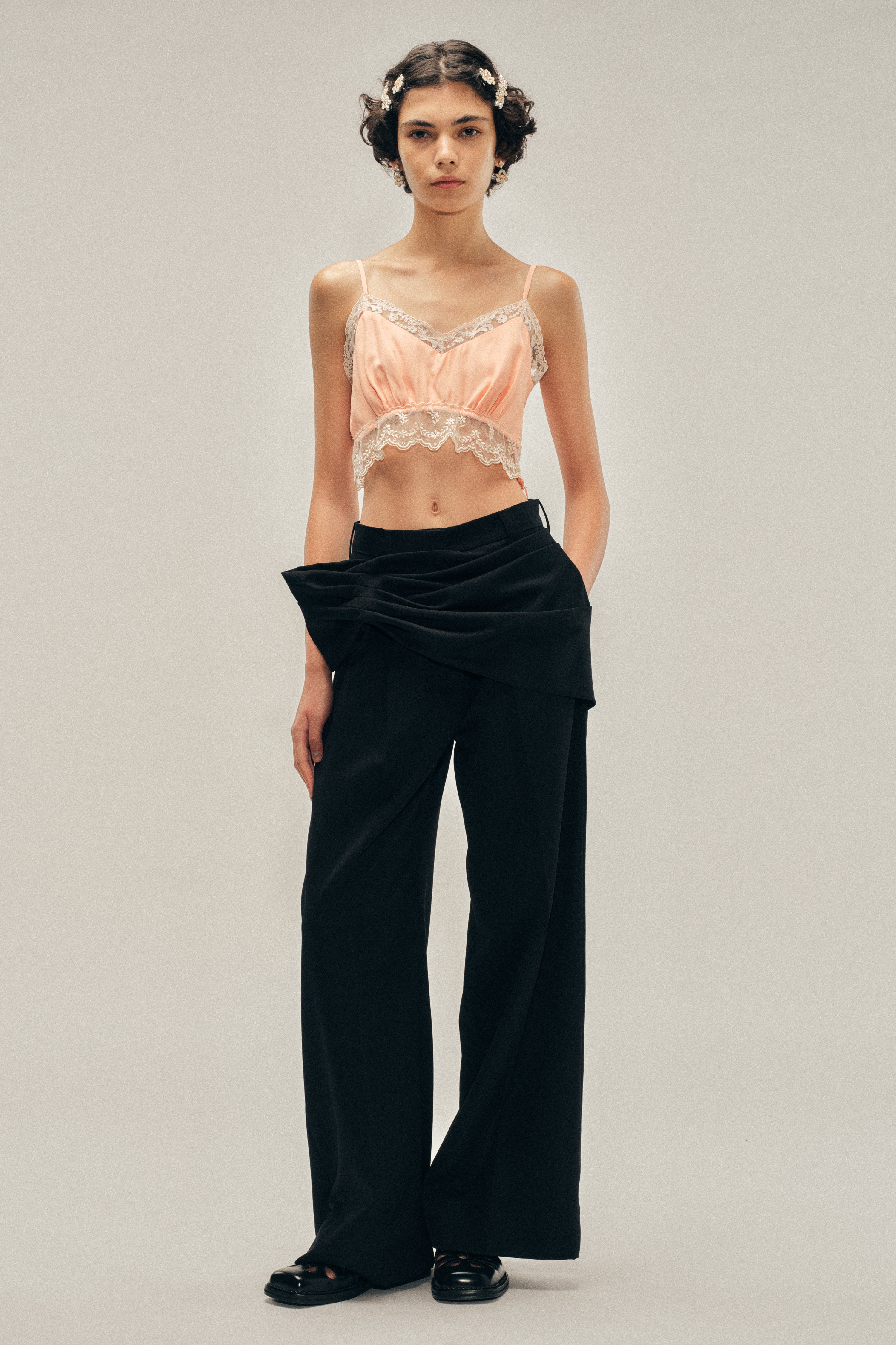 Gathered Flower Sash Trousers – Simone Rocha
