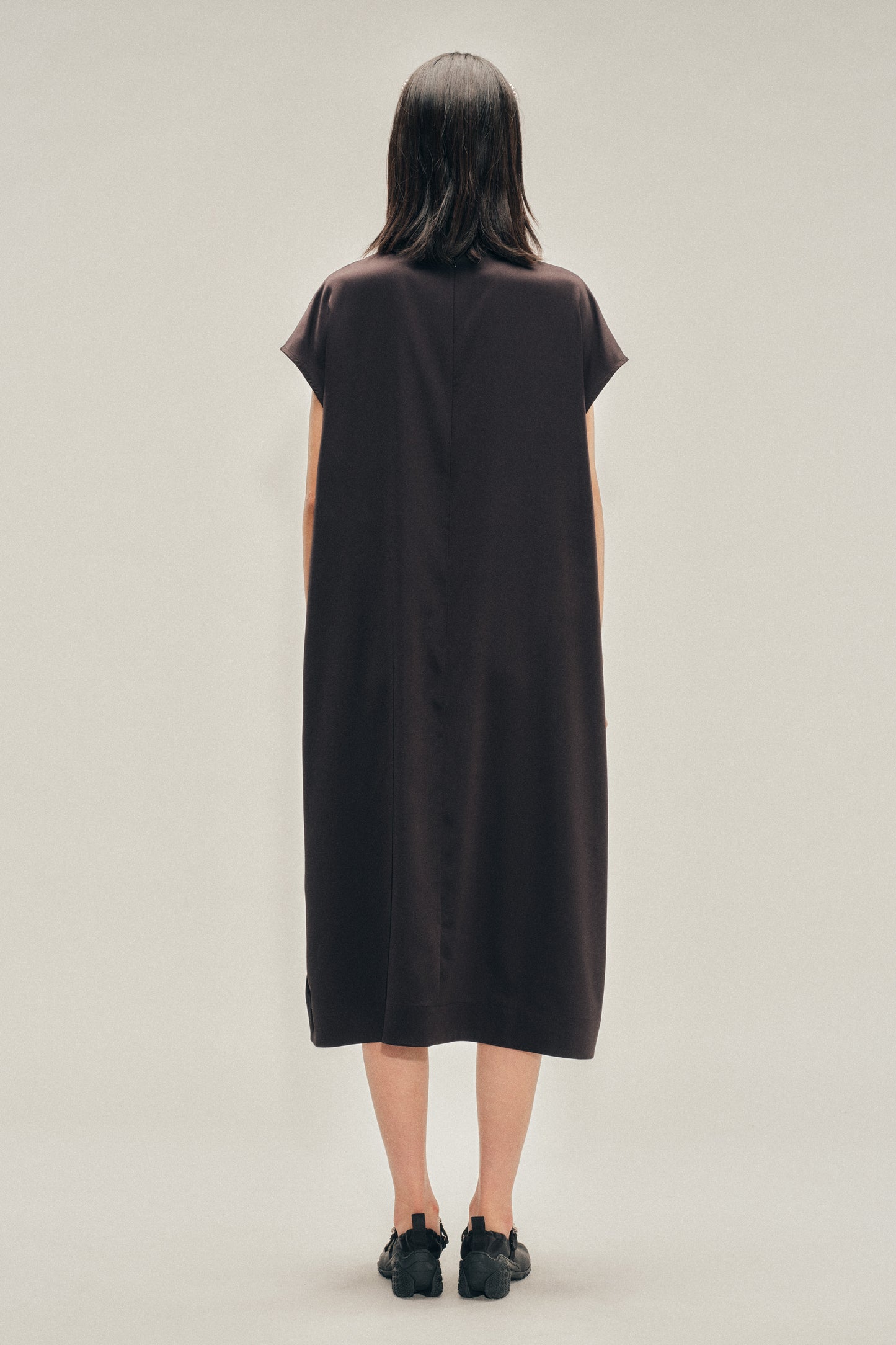 Poppy Motif Smock Dress