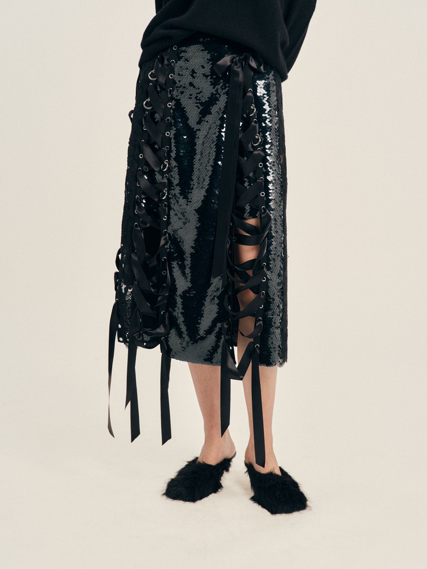 Unraveling Ribbon Patchwork Ring Skirt