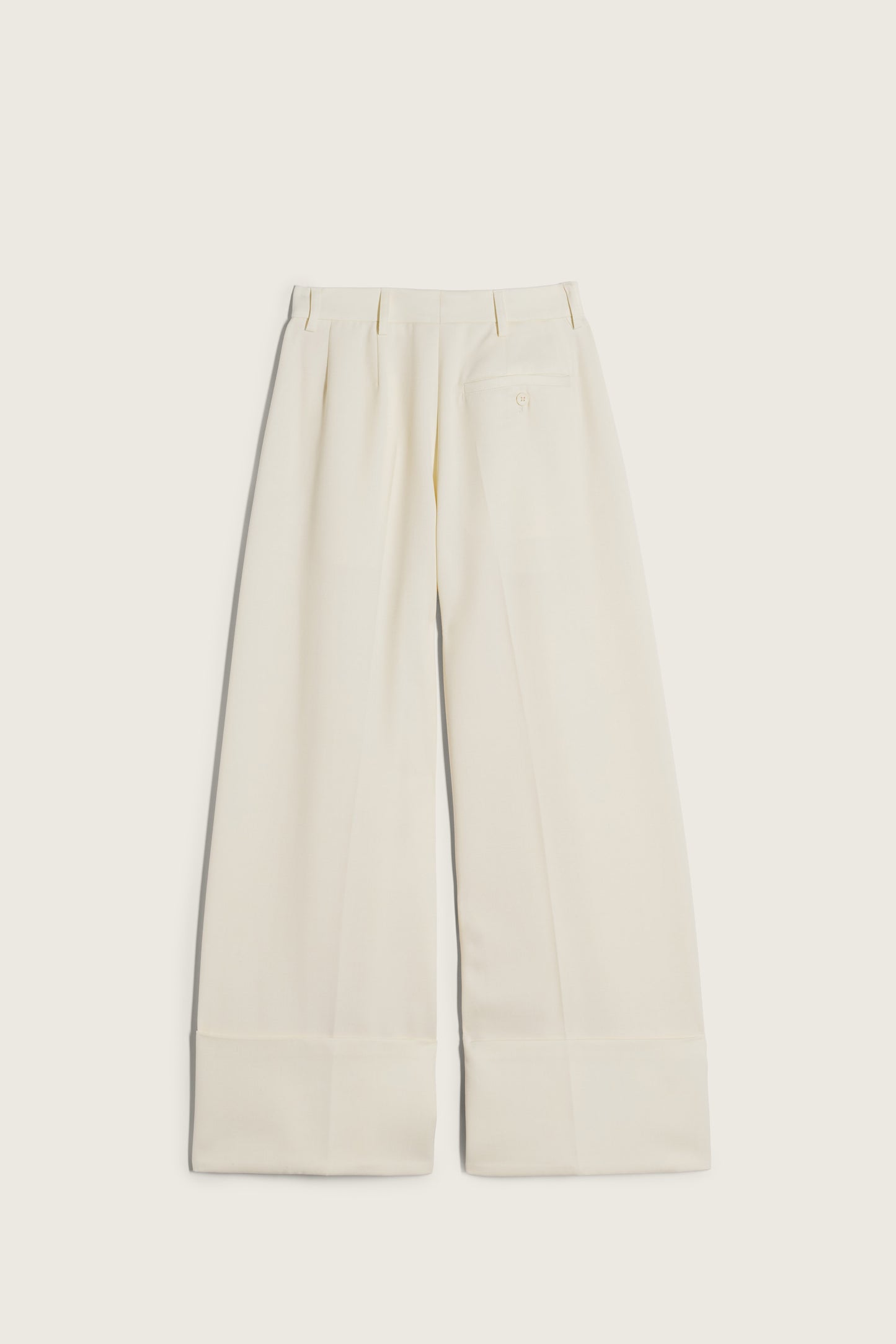 Wide Leg Belt Loop Tab Trousers