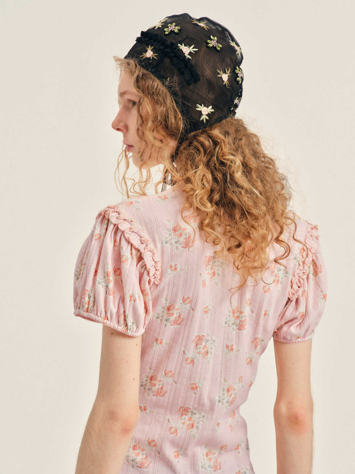 Embellished Frill Bonnet