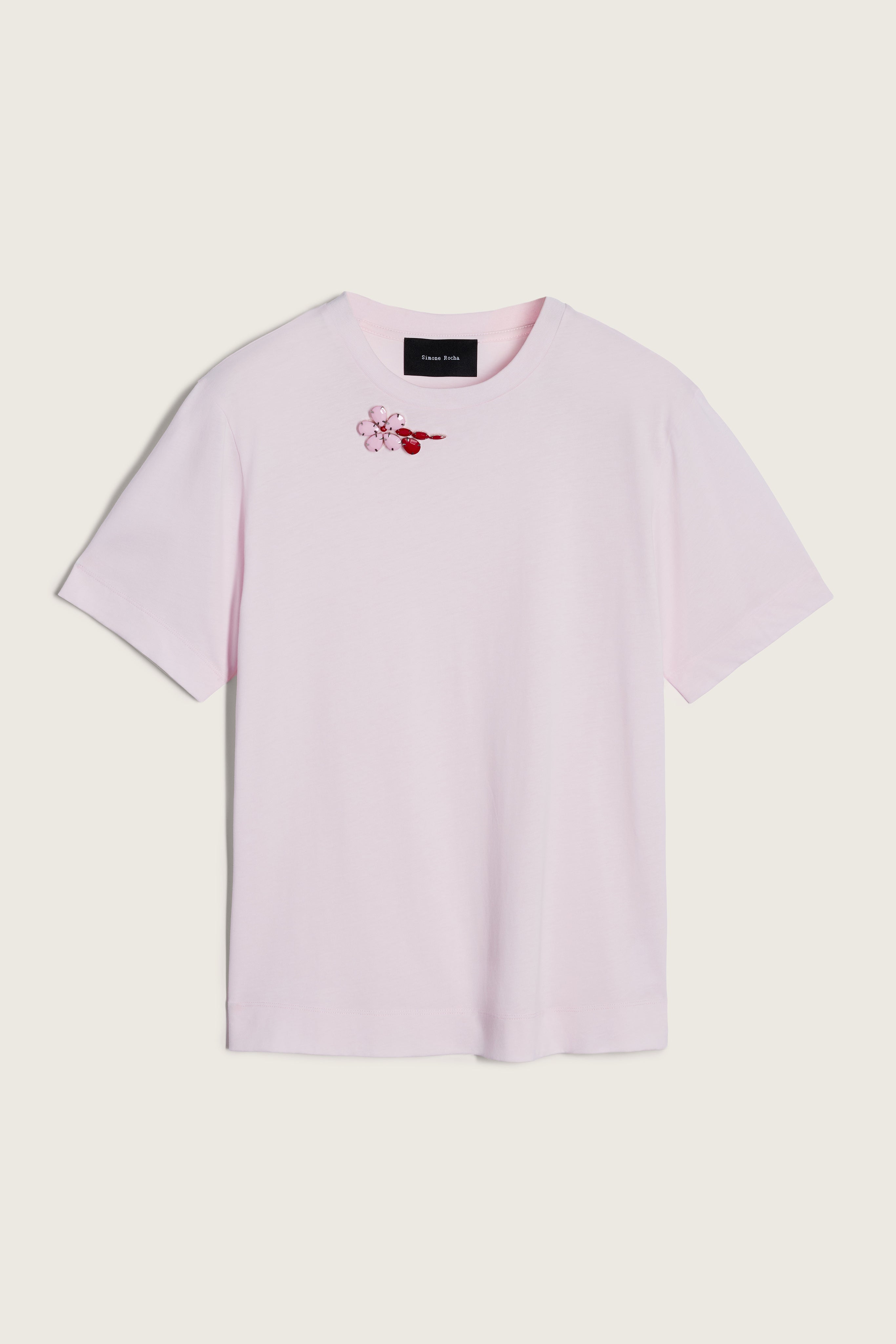 simone rocha Tシャツ　ピンク　リボン Embellished Boy T-Shirt – Simone Rocha