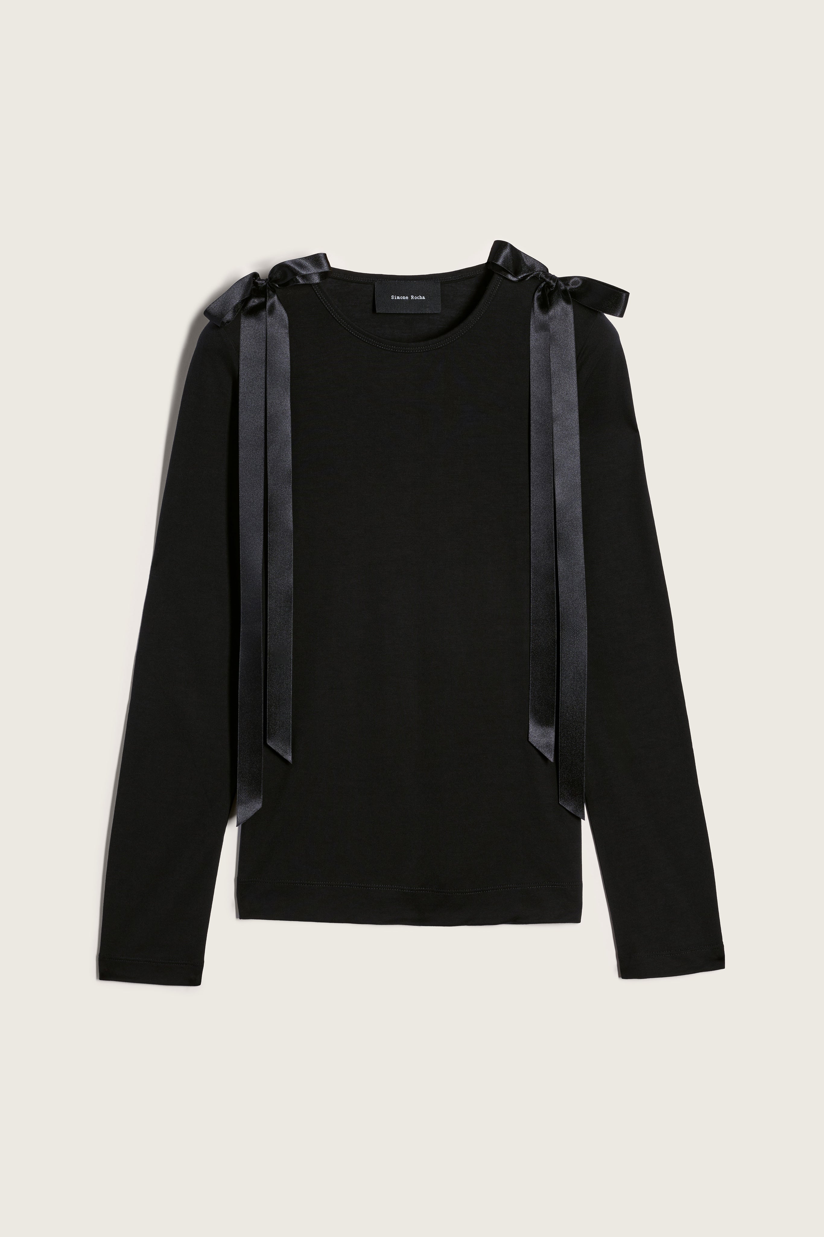 Bow Ribbon Tail Long Sleeve T-Shirt – Simone Rocha