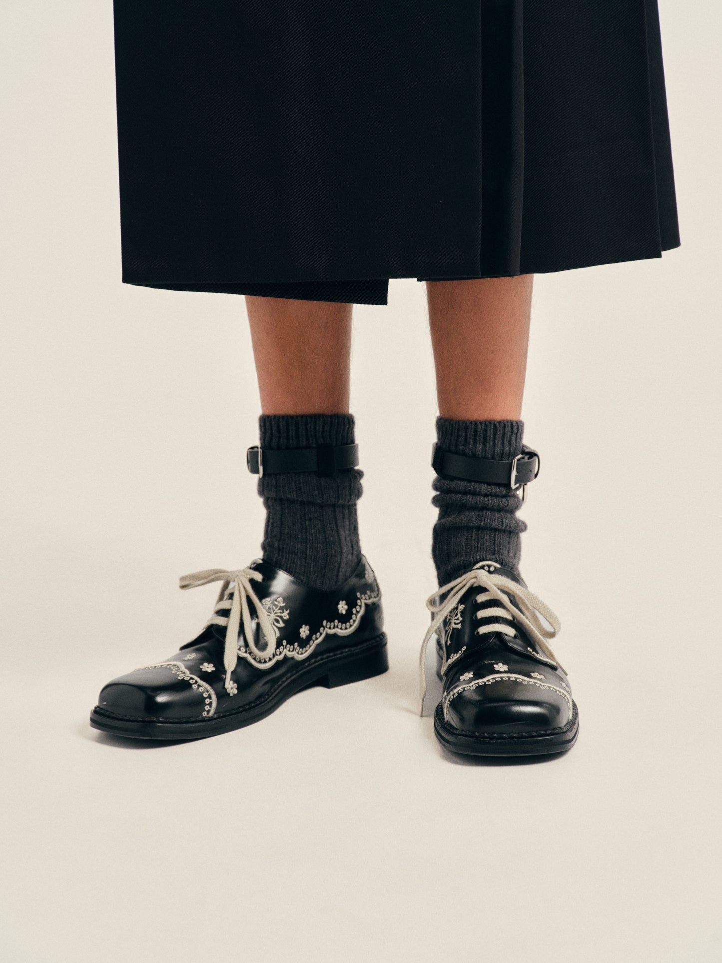 Floral Lace Brogue