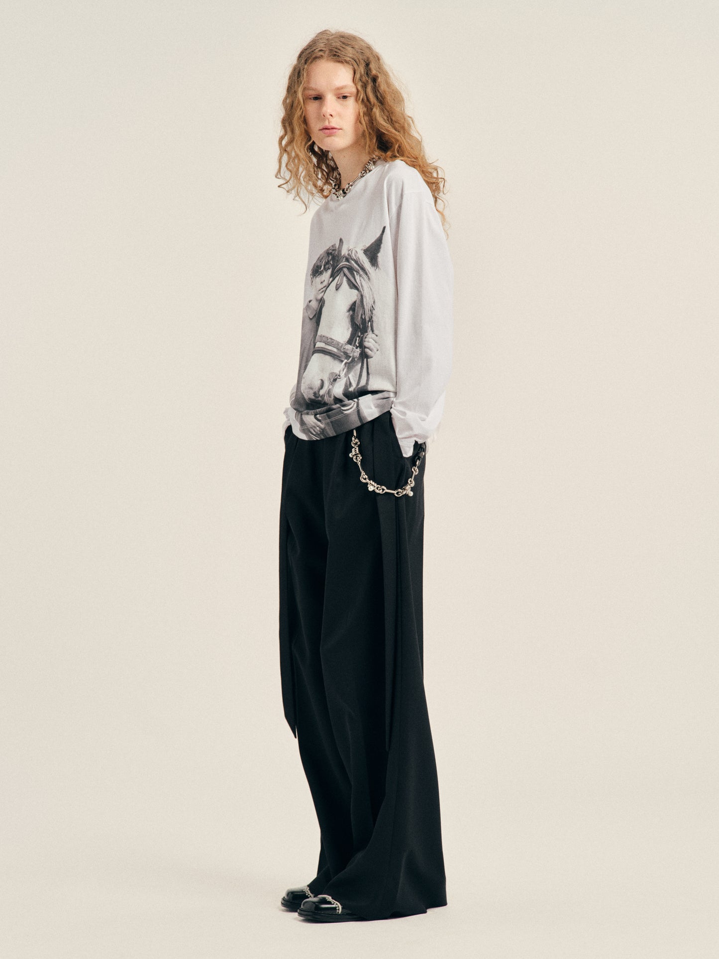 Wide Leg Sash Trousers