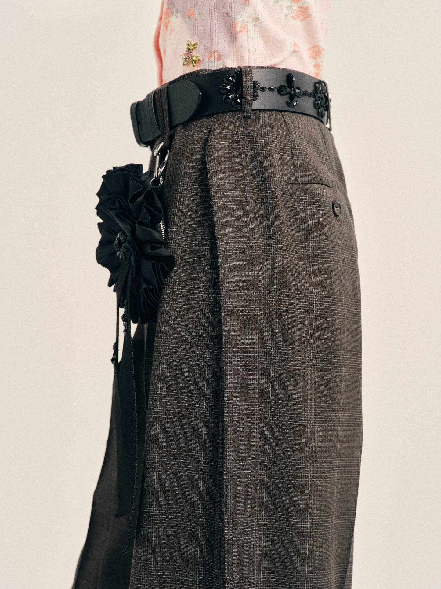 Embellished Leather Belt