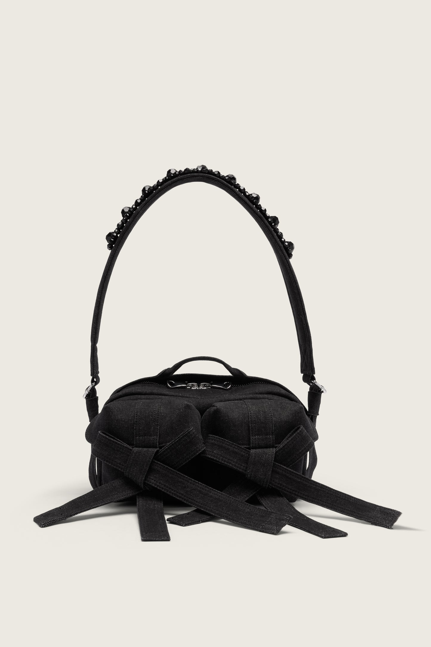 Beaded Classic Bow Crossbody Bag