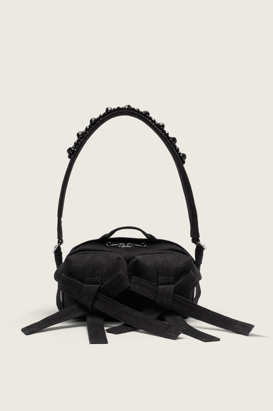 Beaded Classic Bow Crossbody Bag