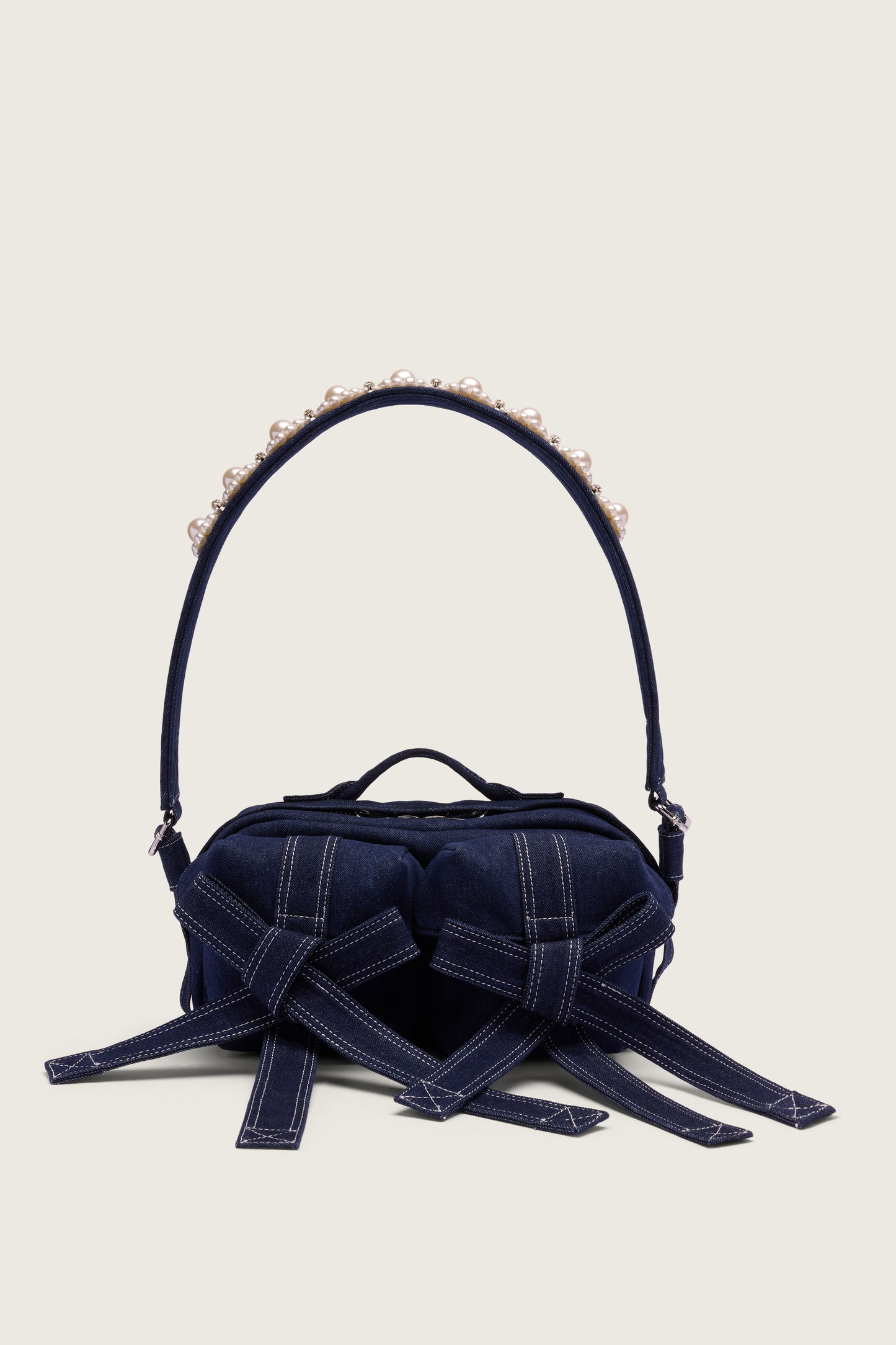 Beaded Classic Bow Crossbody Bag