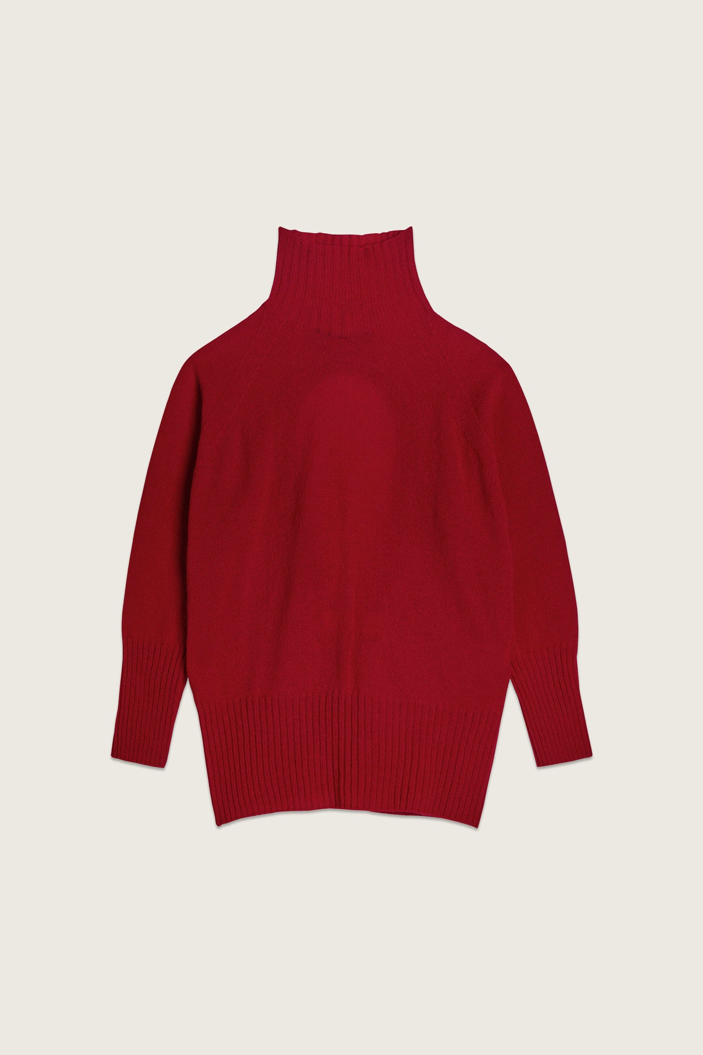 Cashmere Open Back High Neck Jumper