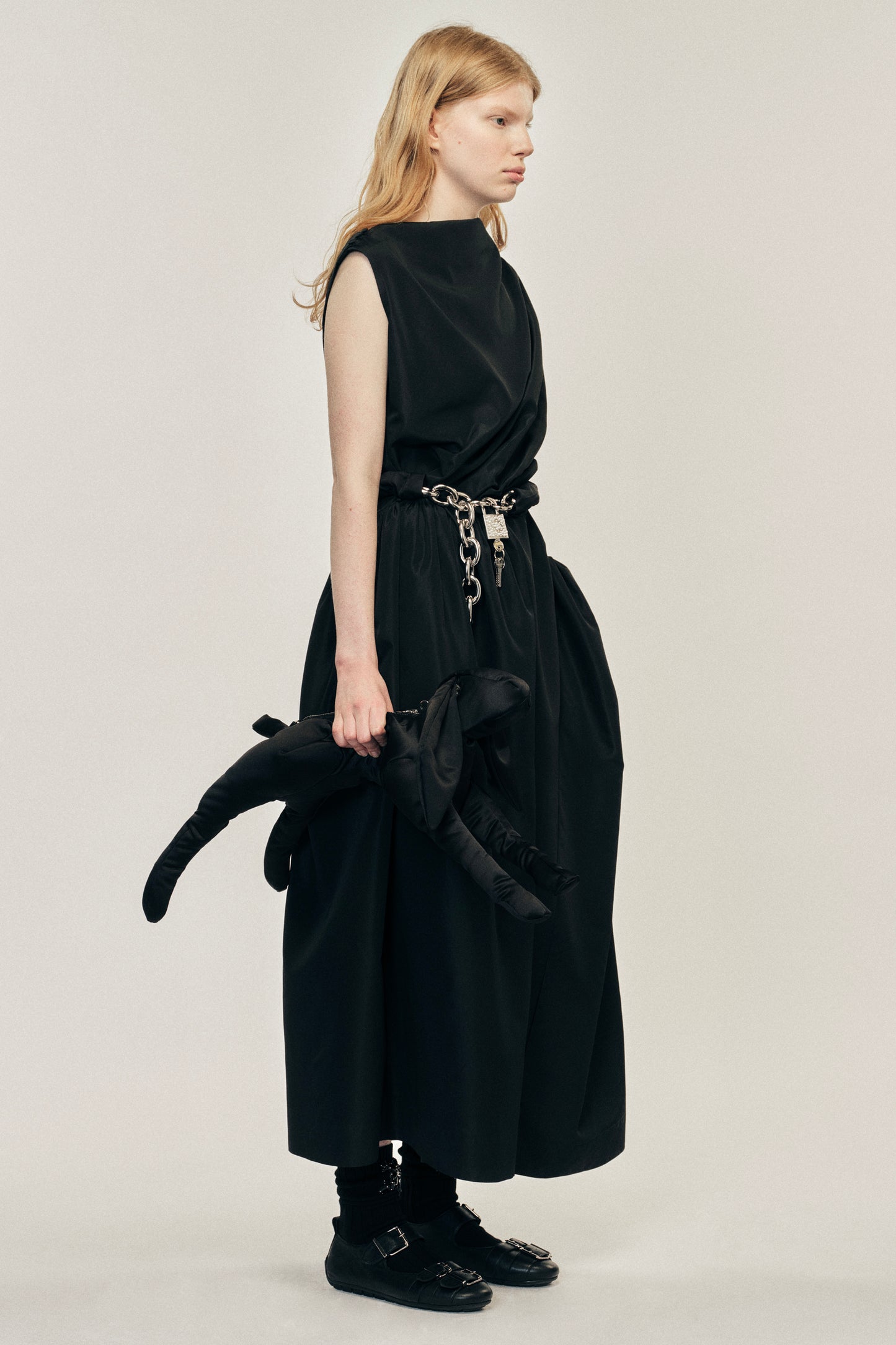 Hip Detail Draped Bind Dress