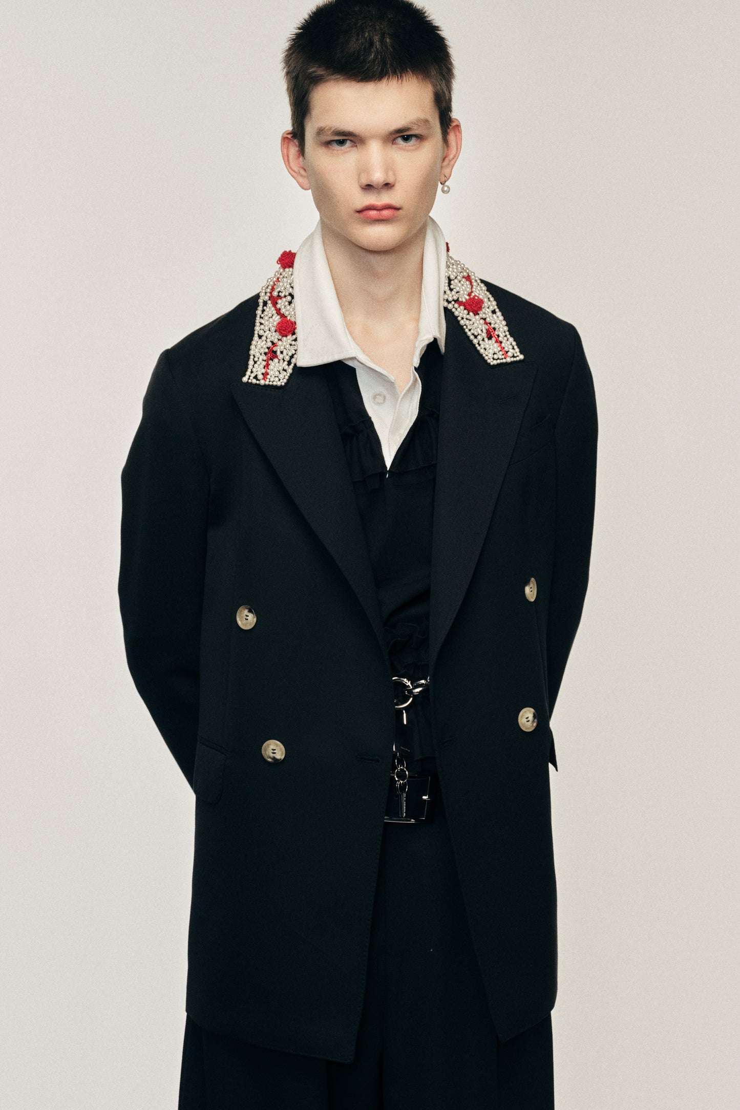 Turbo Embellished Double Breasted Jacket