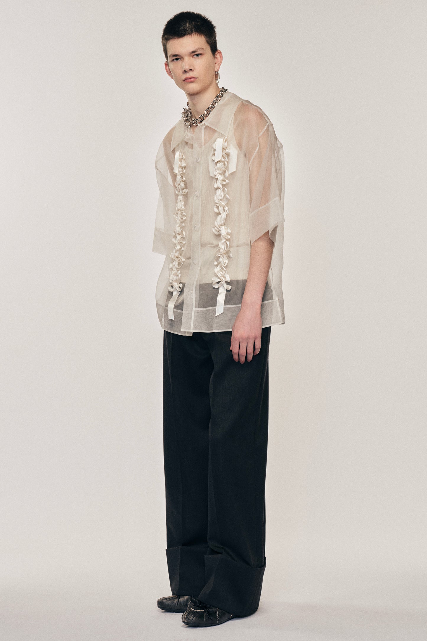 Ribbon Daisy Chain Boxy Shirt