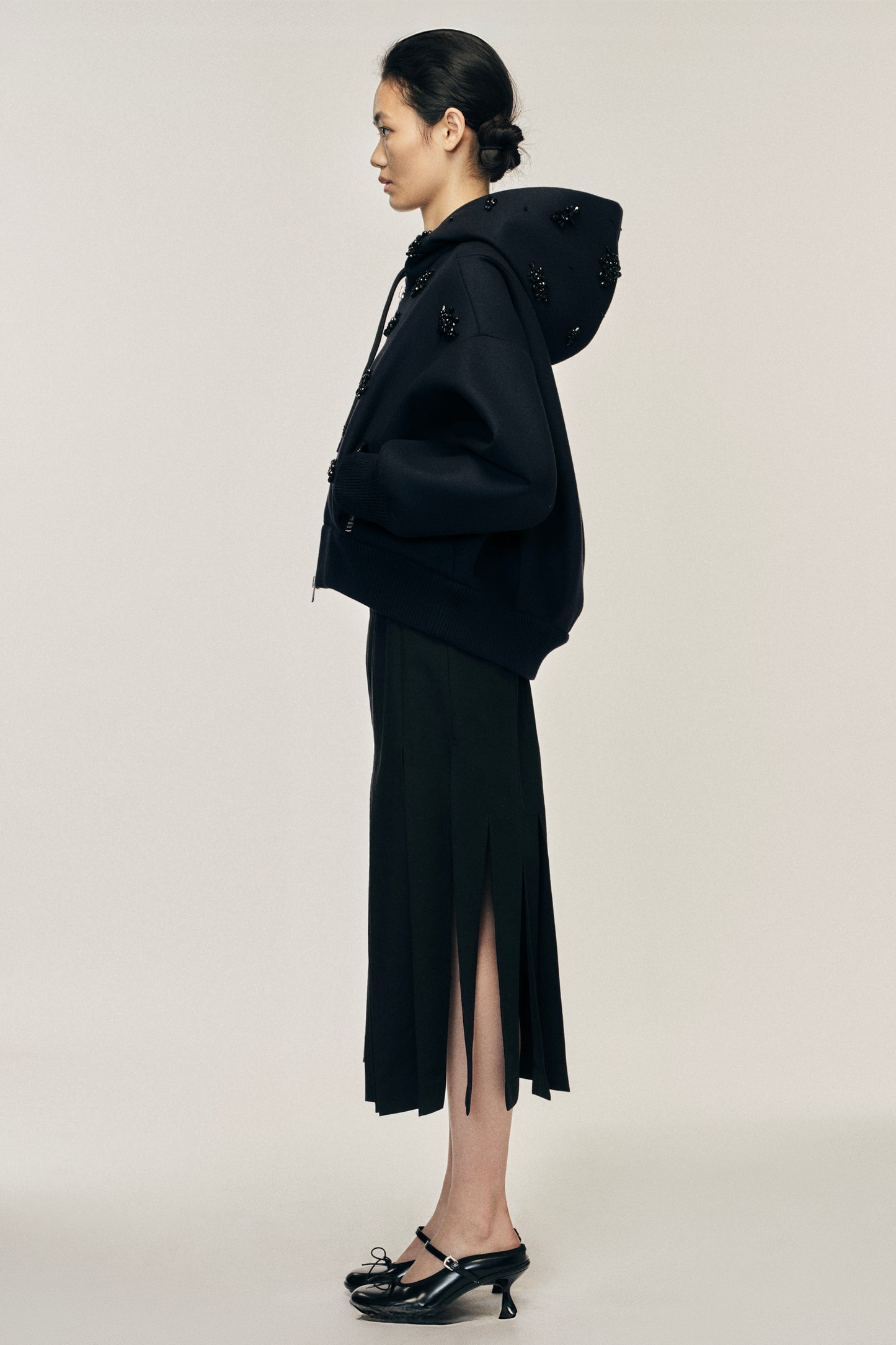 Turbo Embellished Cropped Zip Jacket