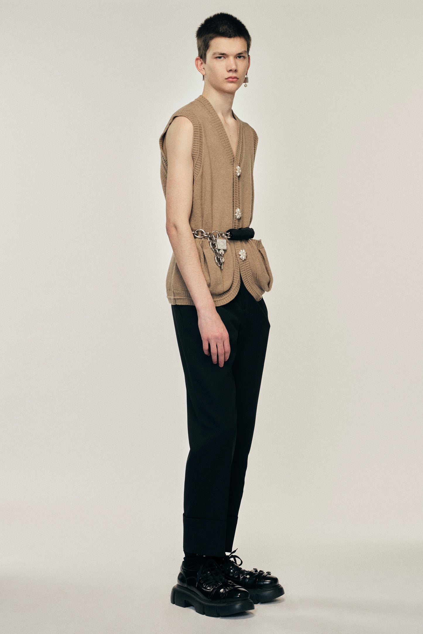 Cuffed Straight Leg Trousers