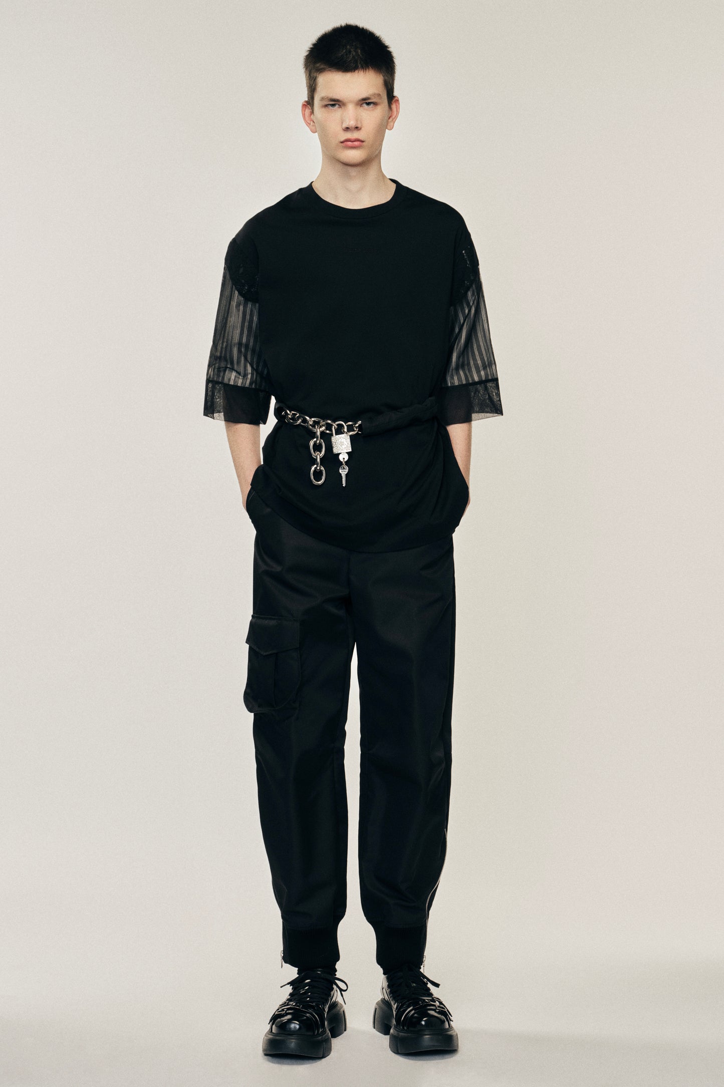 Trapped Lace Patchwork T-Shirt