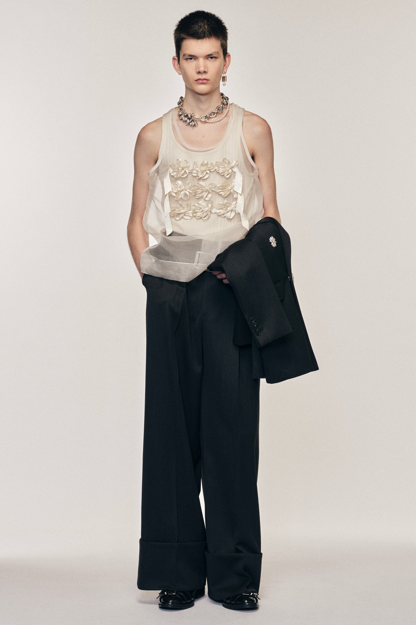 Ribbon Daisy Chain Double Vest