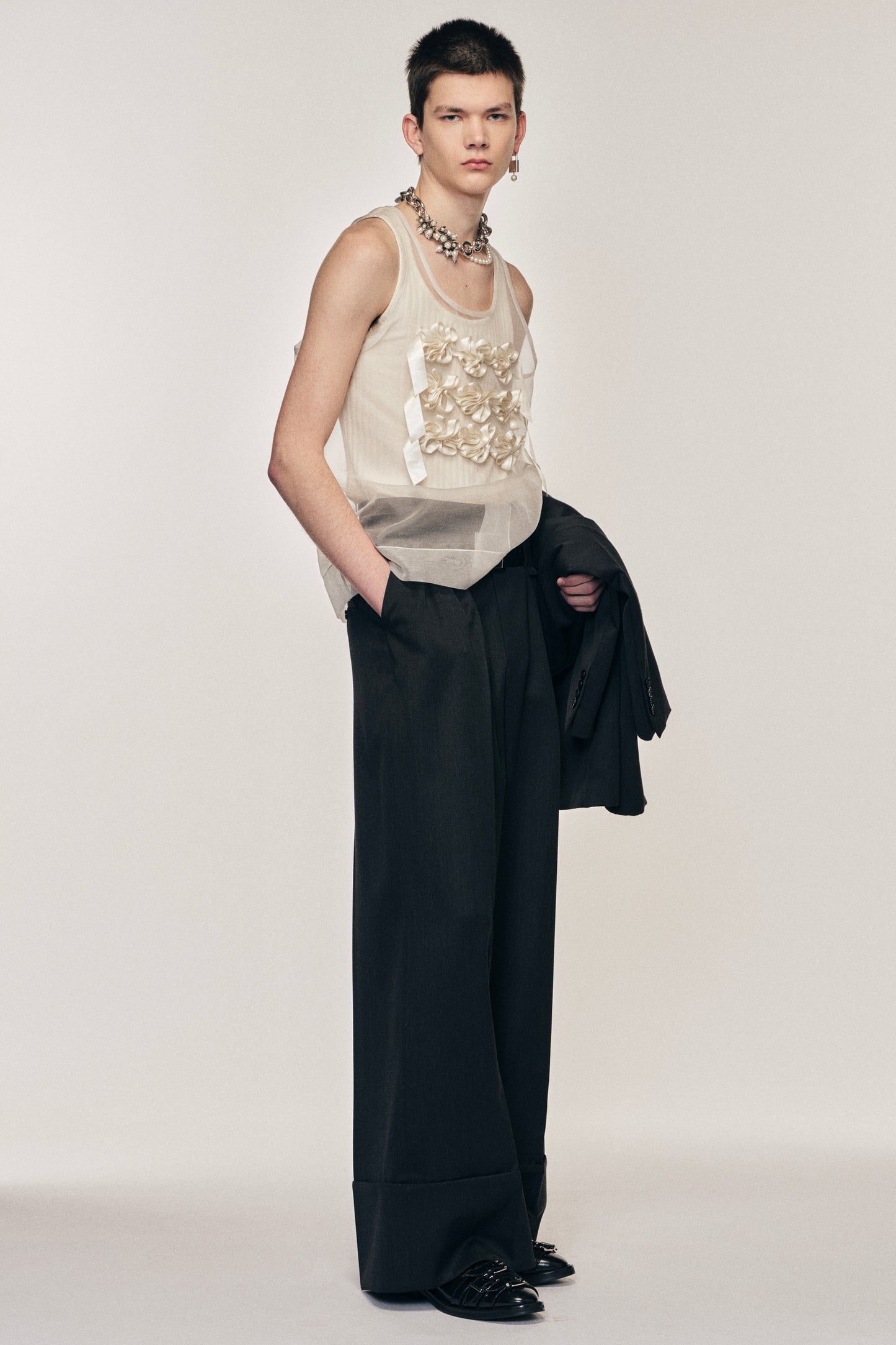 Ribbon Daisy Chain Double Vest