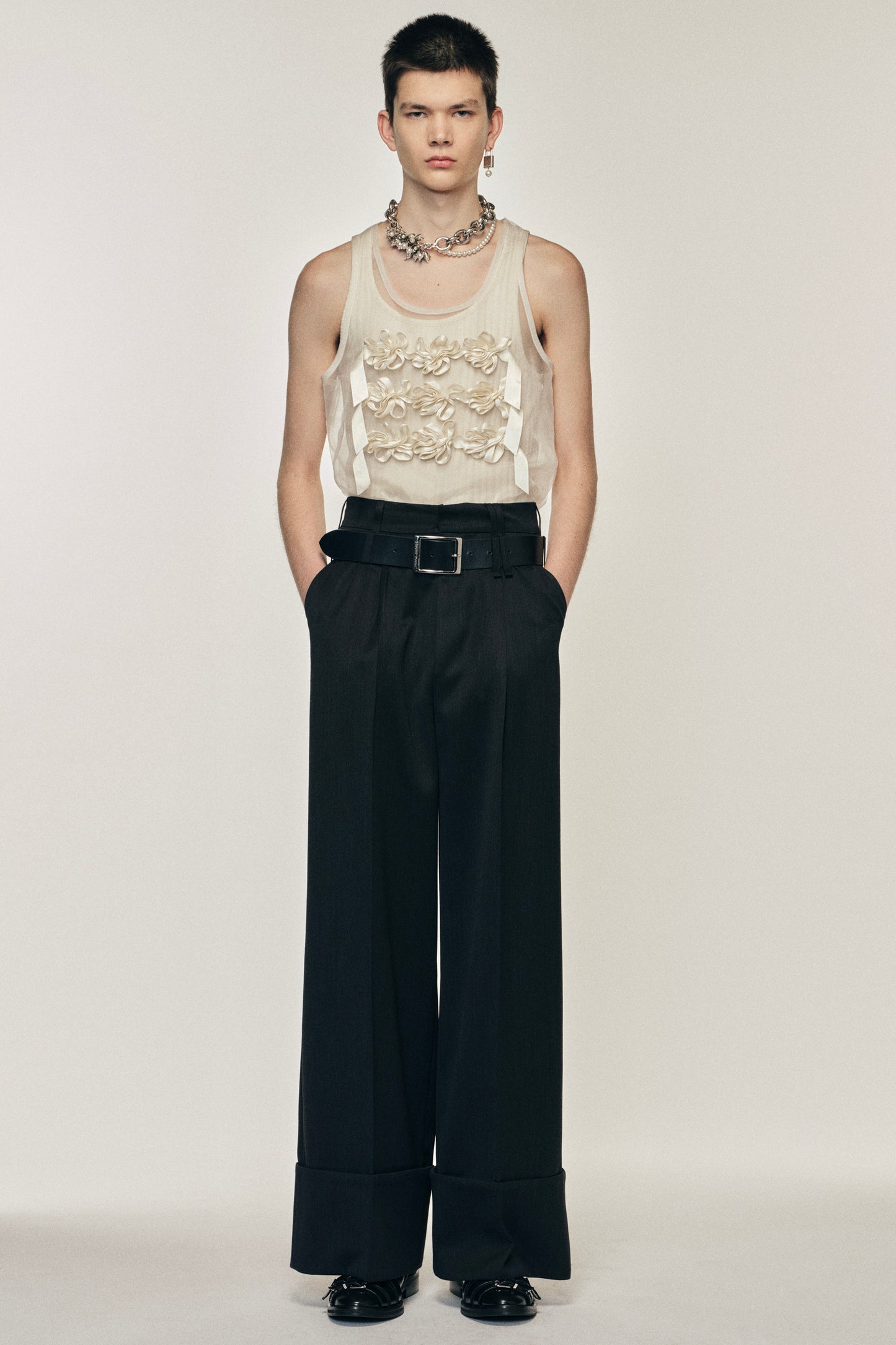 Ribbon Daisy Chain Double Vest