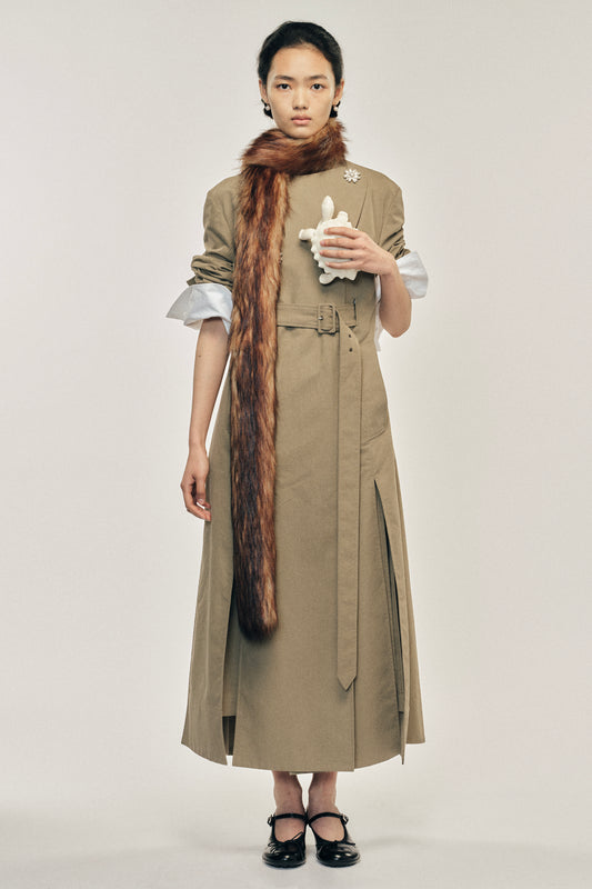 Slim Faux Fur Scarf