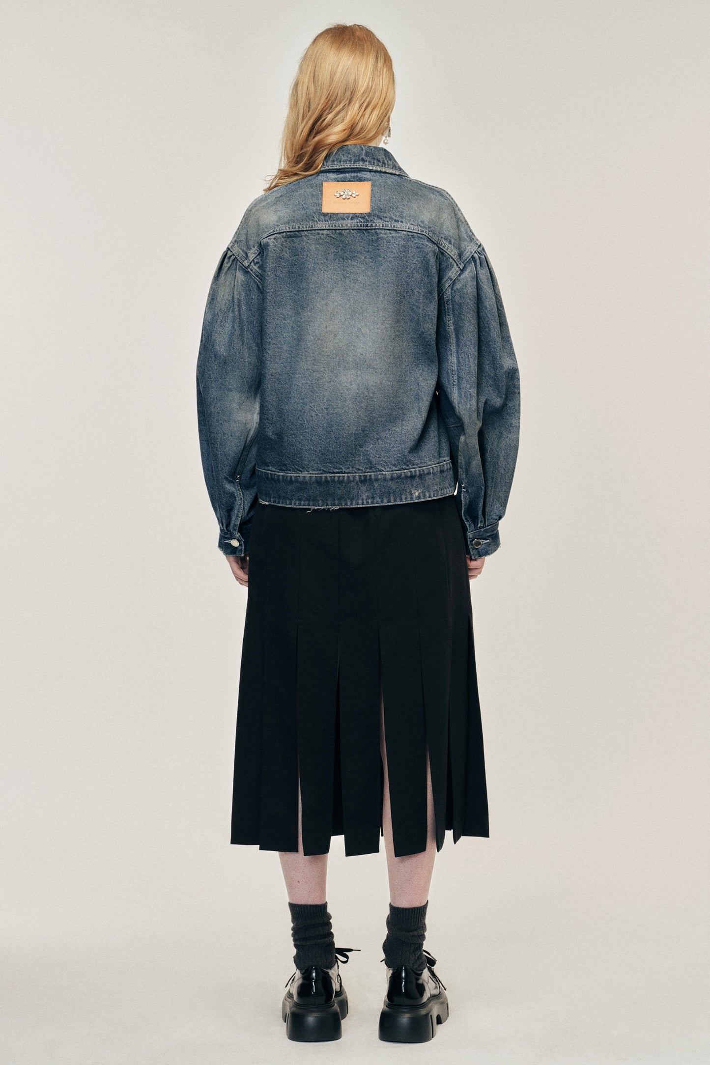 Turbo Embellished Sculpted Belt Detail Jacket