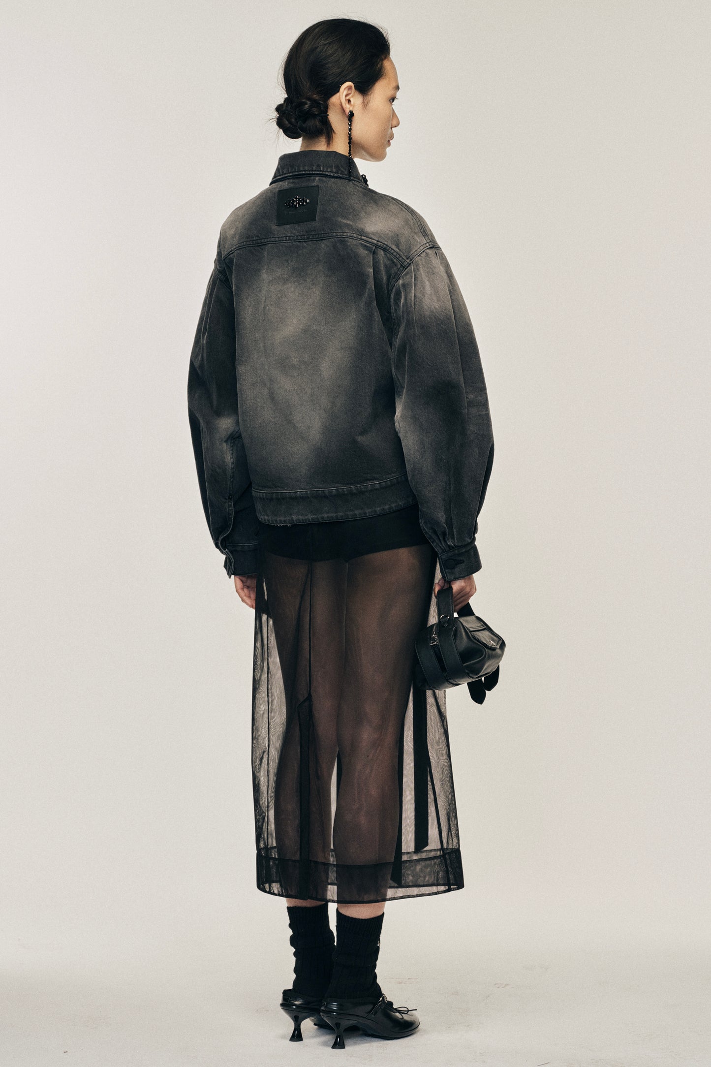 Embellished Sculpted Belt Detail Jacket