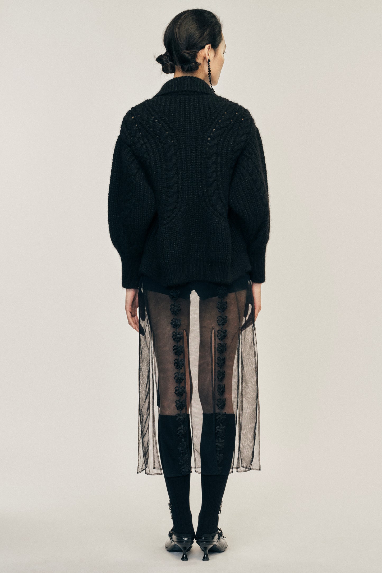Sculpted Chunky Knit Cardigan
