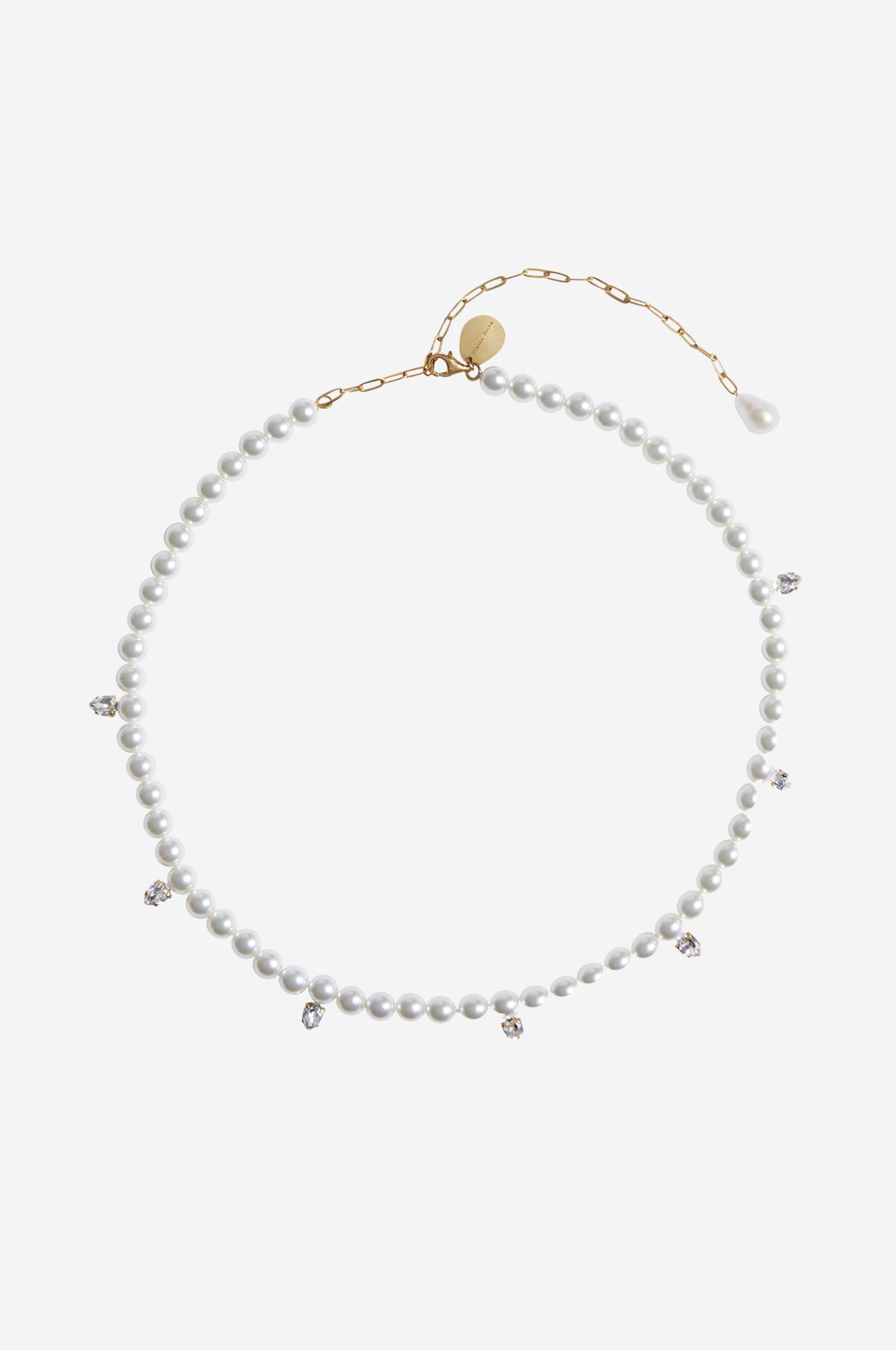 Simone Rocha - Pearl Crystal Dagger Choker Necklace