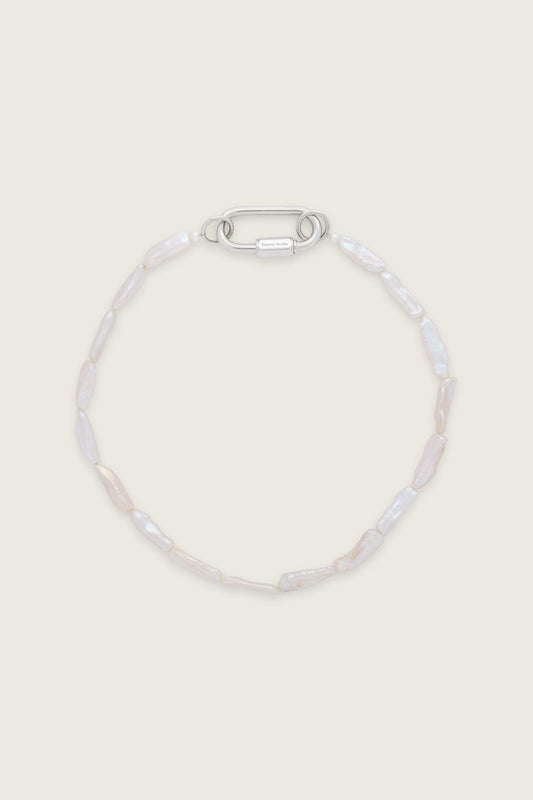 Carabiner Pearl Necklace