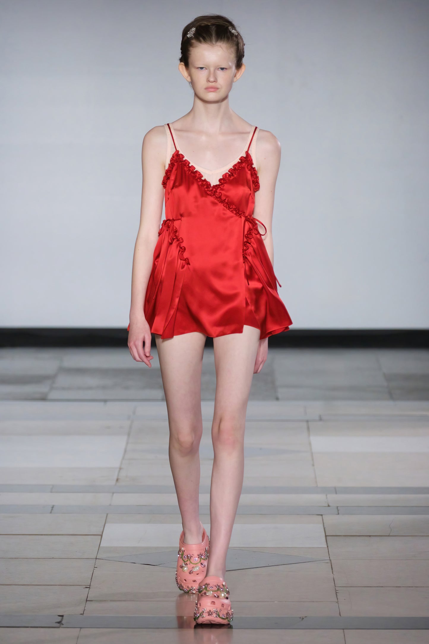 Negligee Satin Patchwork Ballet Dress