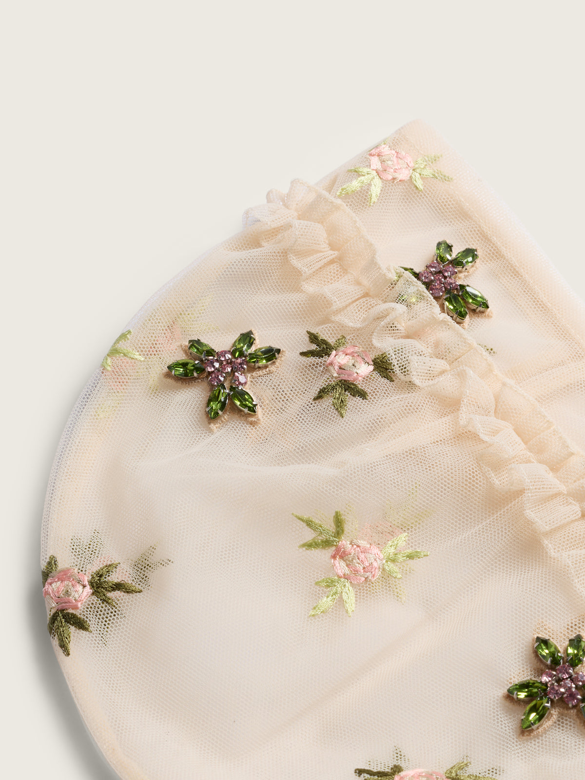 Embellished Frill Bonnet