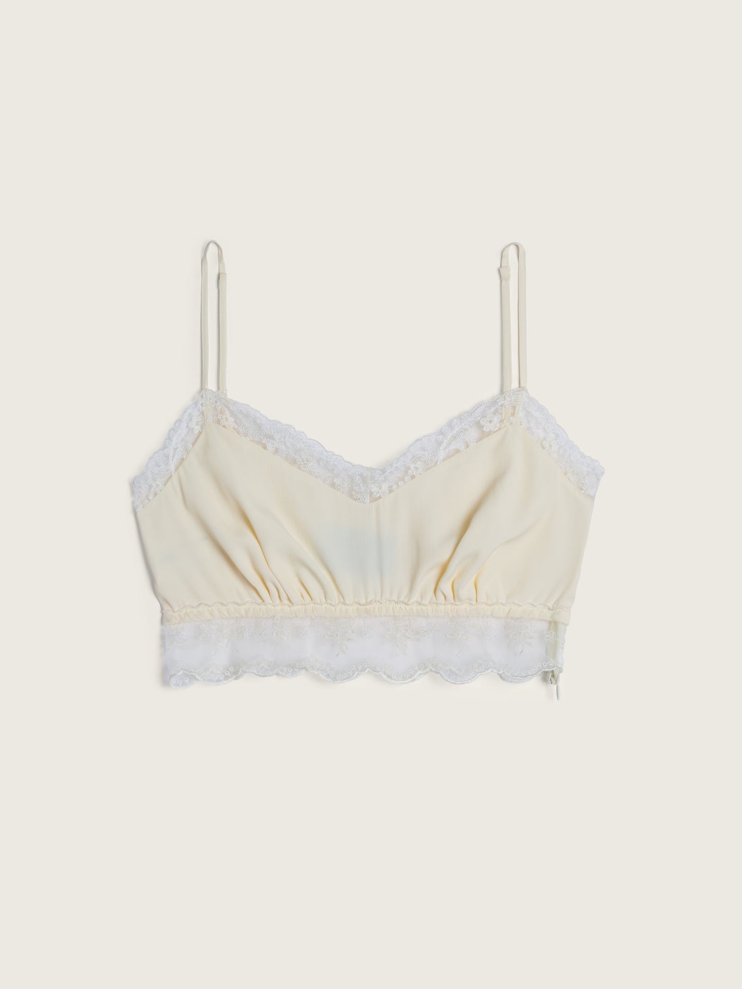 Lace Trim Negligee Bralette