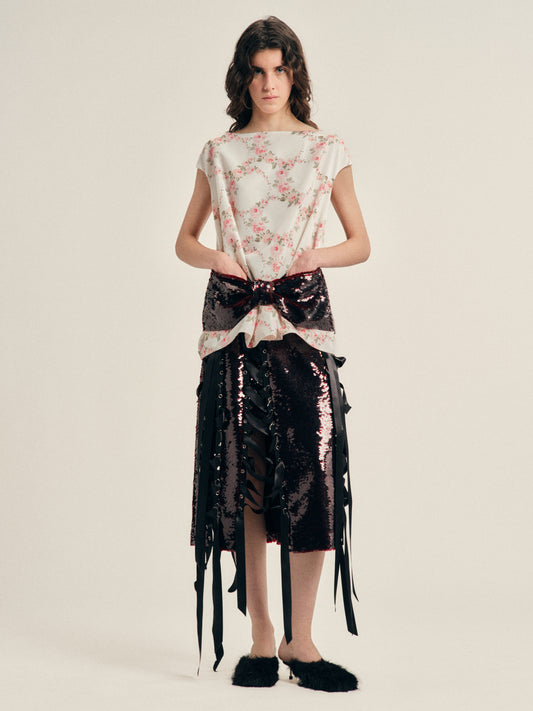 Unraveling Ribbon Ring Skirt