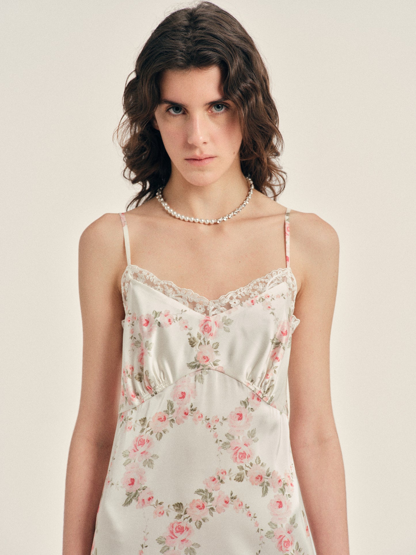 Ruffle Frill Hem Slip Dress