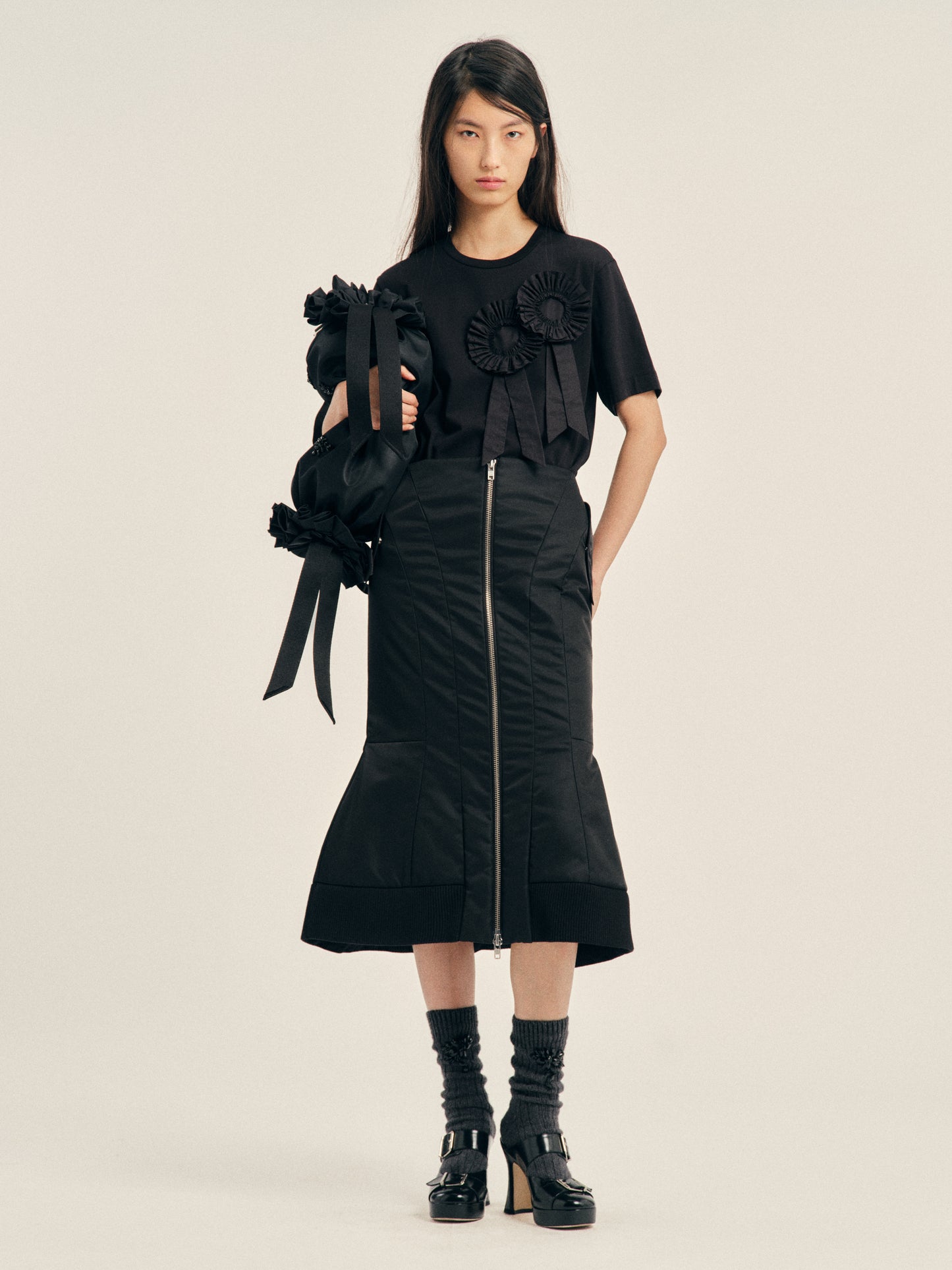 Padded Sculpt Bomber Skirt