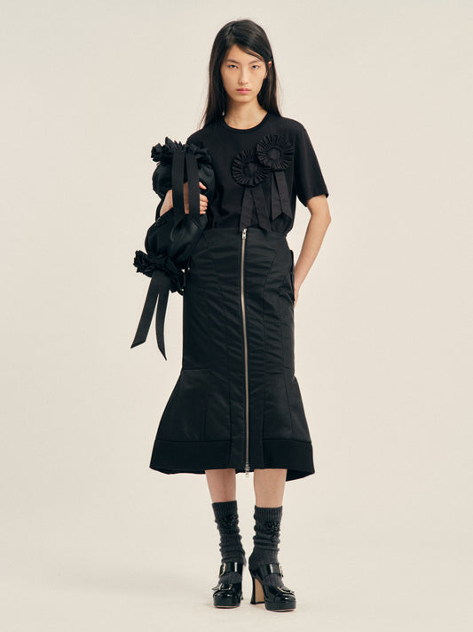 Padded Sculpt Bomber Skirt
