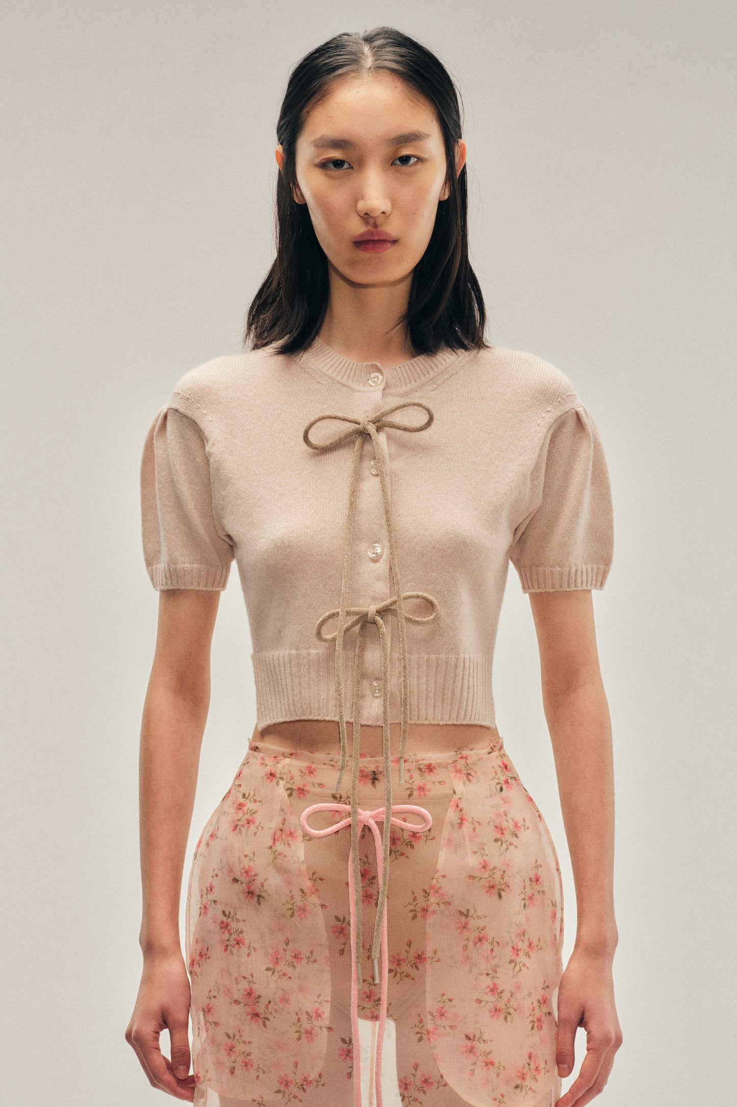 Cropped Cashmere Cardigan