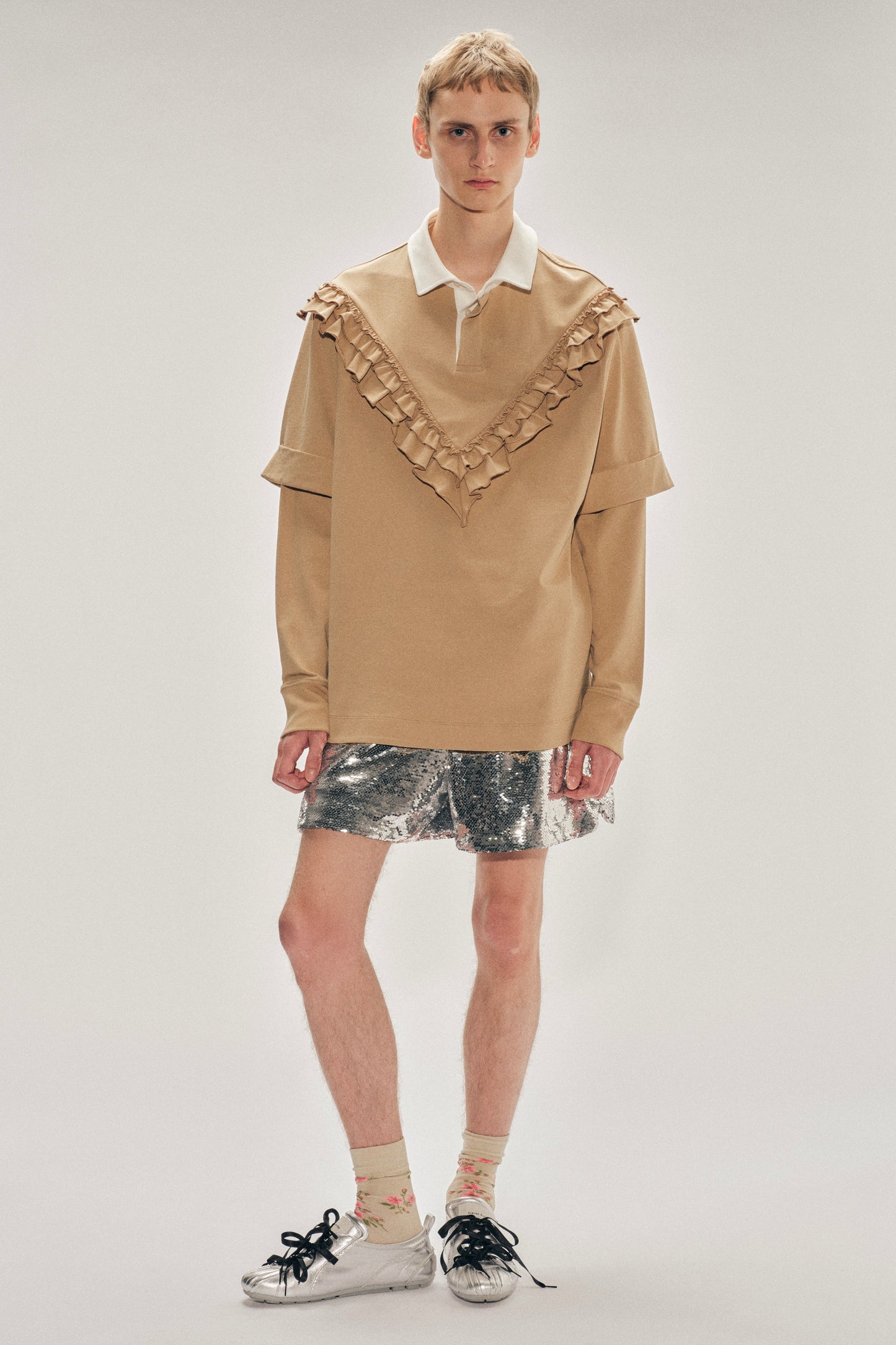 Ruffle Frill Rugby Shirt