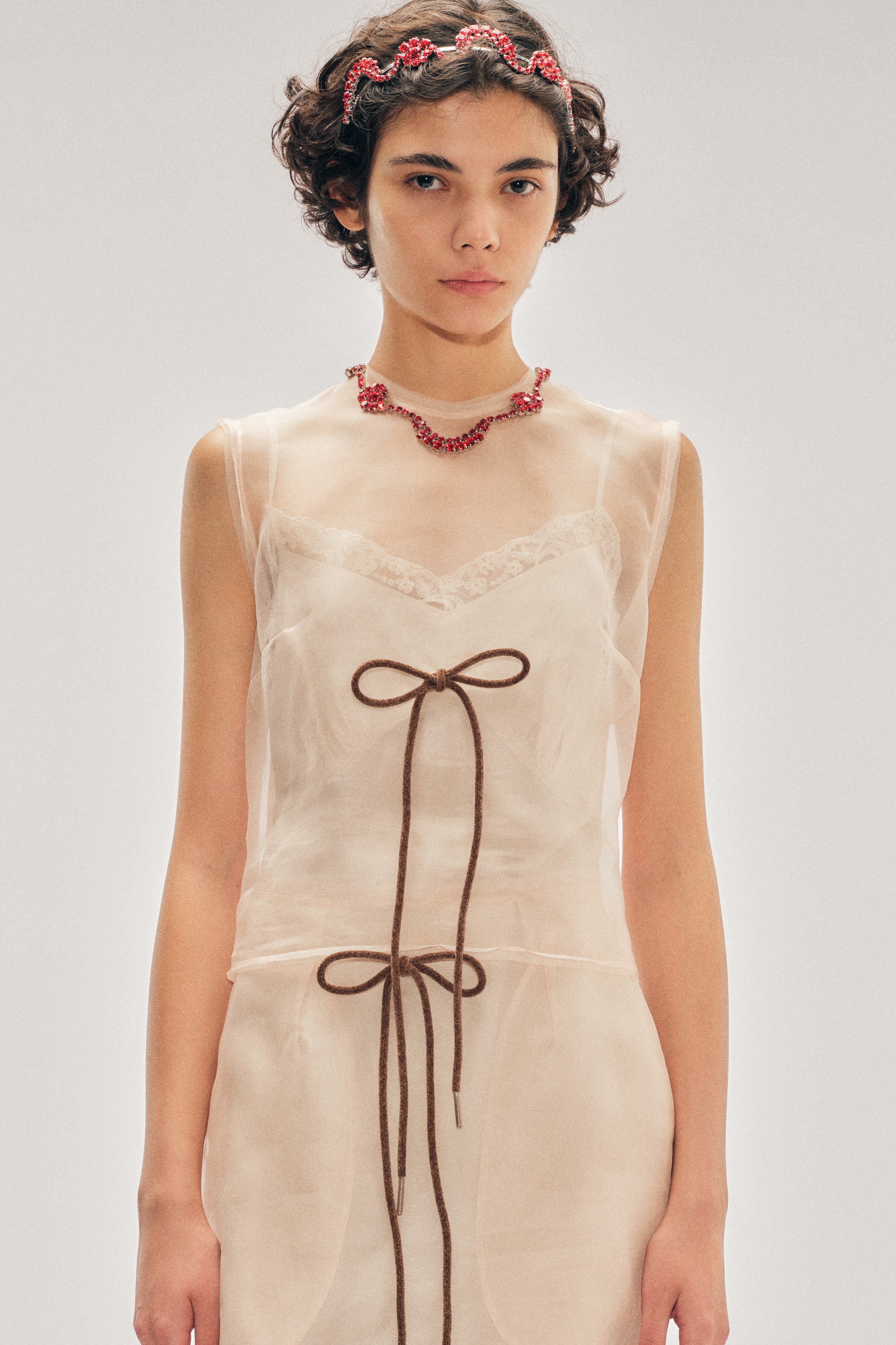Sheer Frayed Contour Dart Top – Simone Rocha