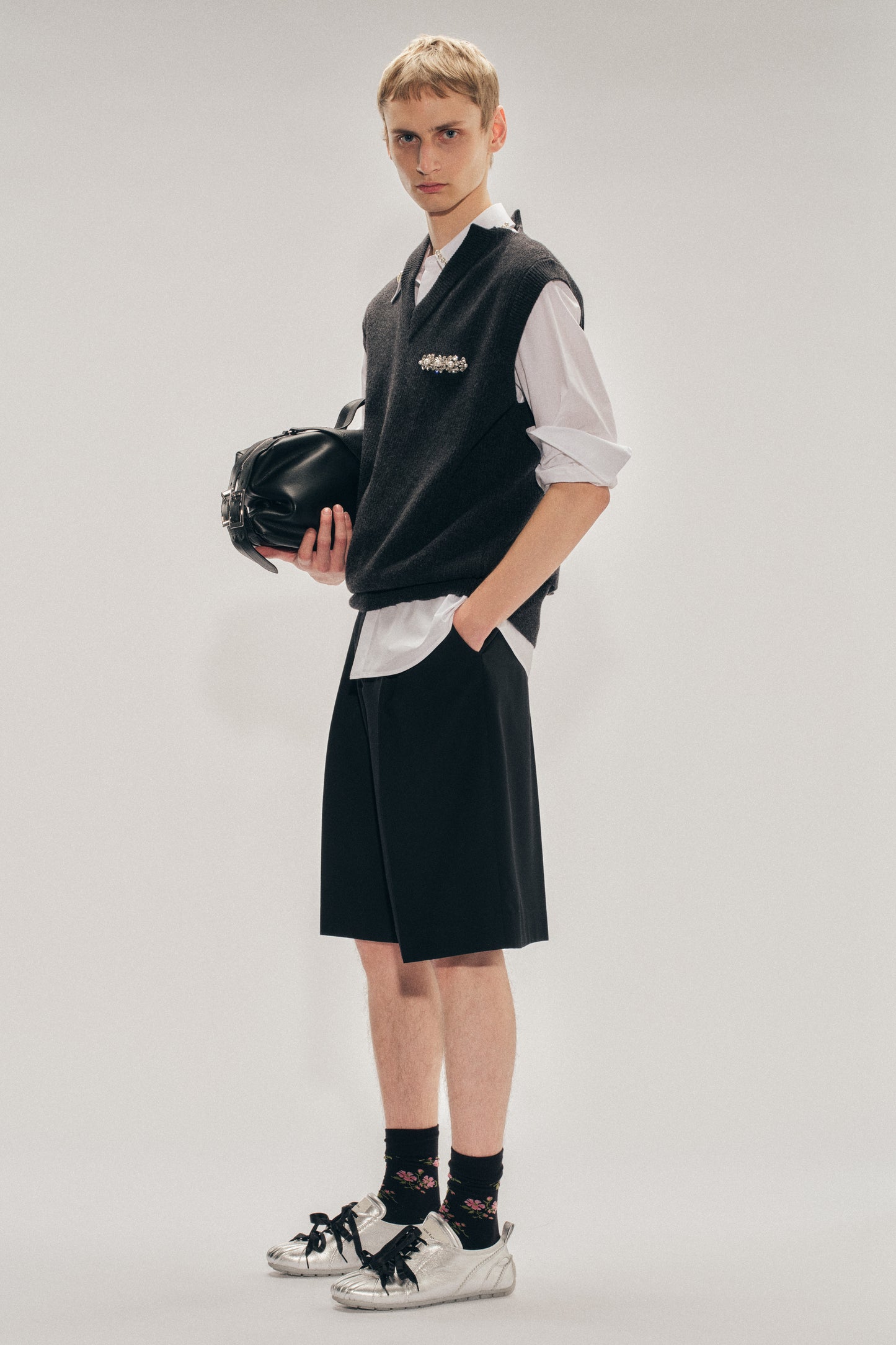 Embellished Merino Seam Bite Vest