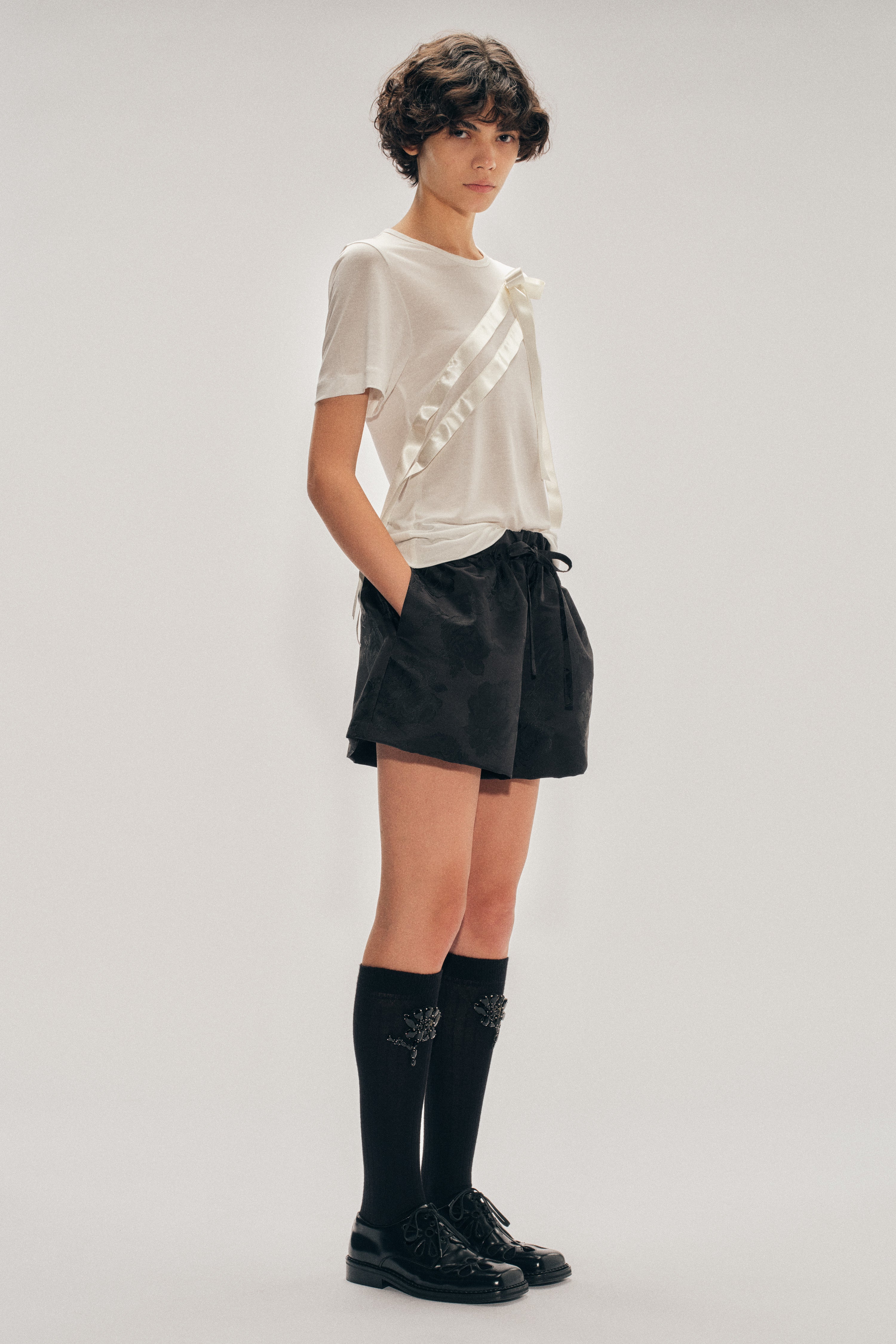 Elasticated Rose Shorts – Simone Rocha