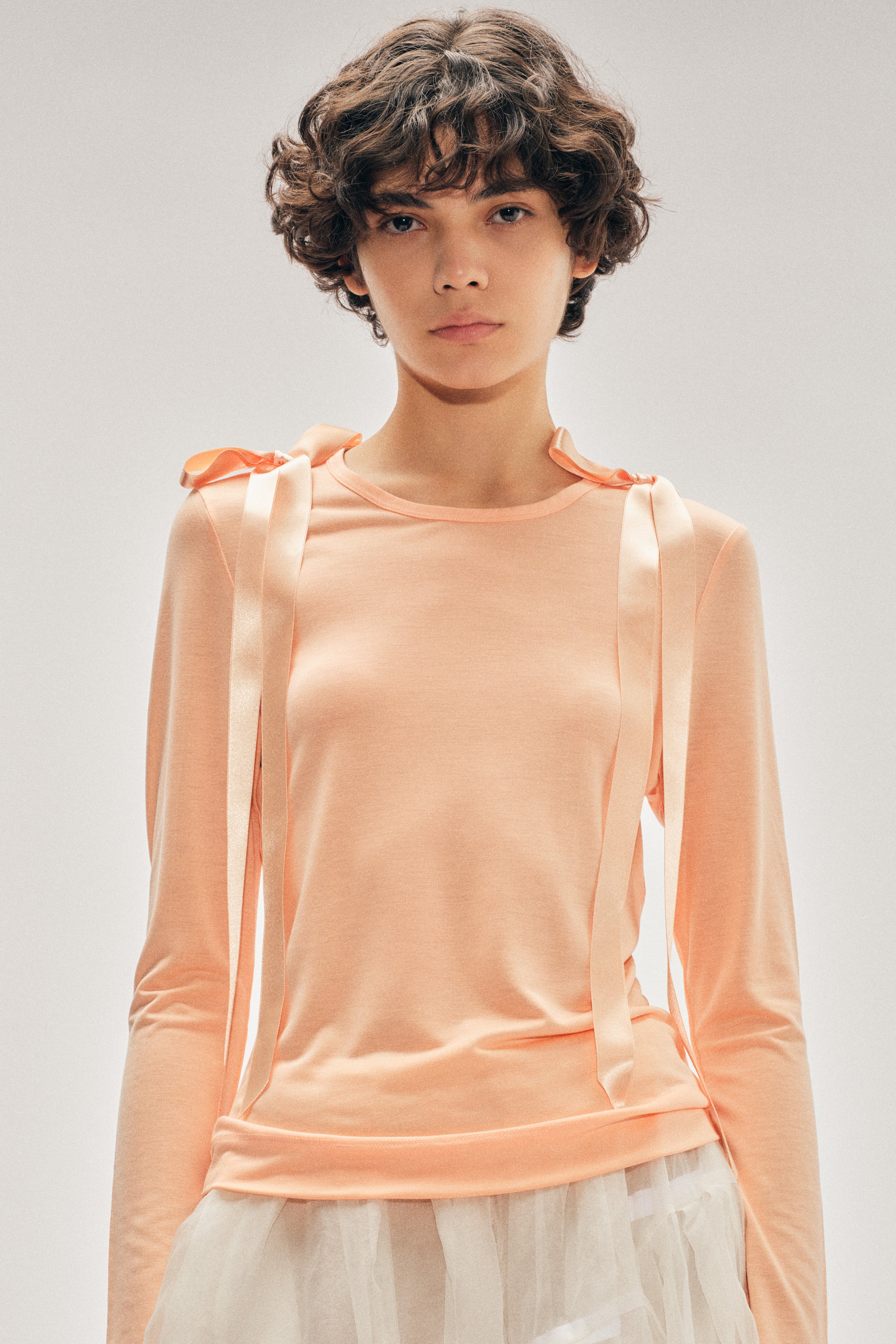 Bow Ribbon Tail Long Sleeve T-Shirt – Simone Rocha