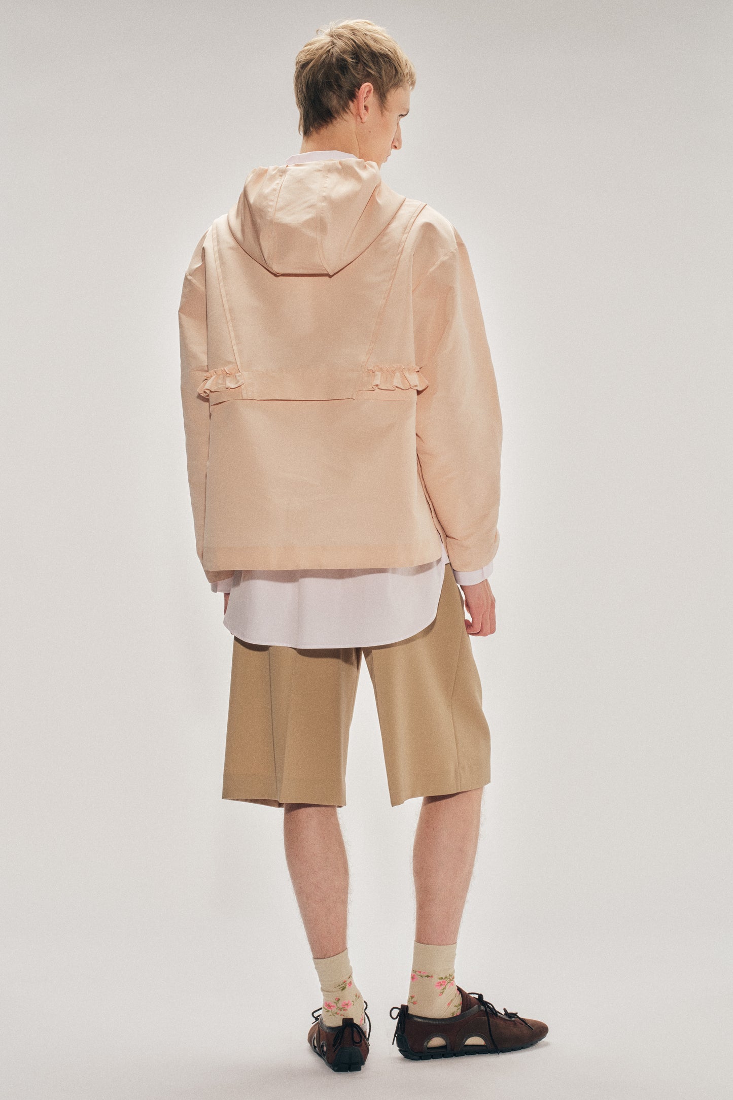 Tailored Wide Leg Belt Loop Tab Shorts