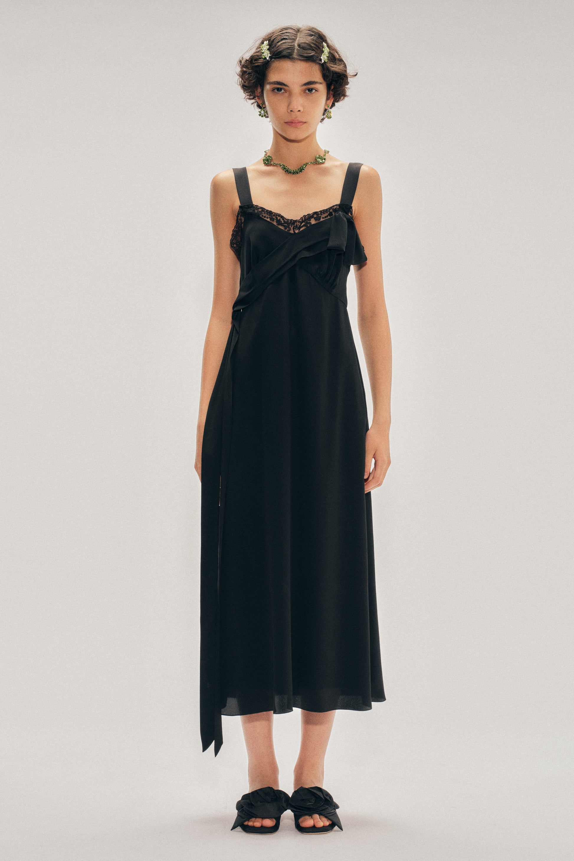 Bow Sash Slip Dress Simone Rocha Bow Sash Slip Dress Simone Rocha