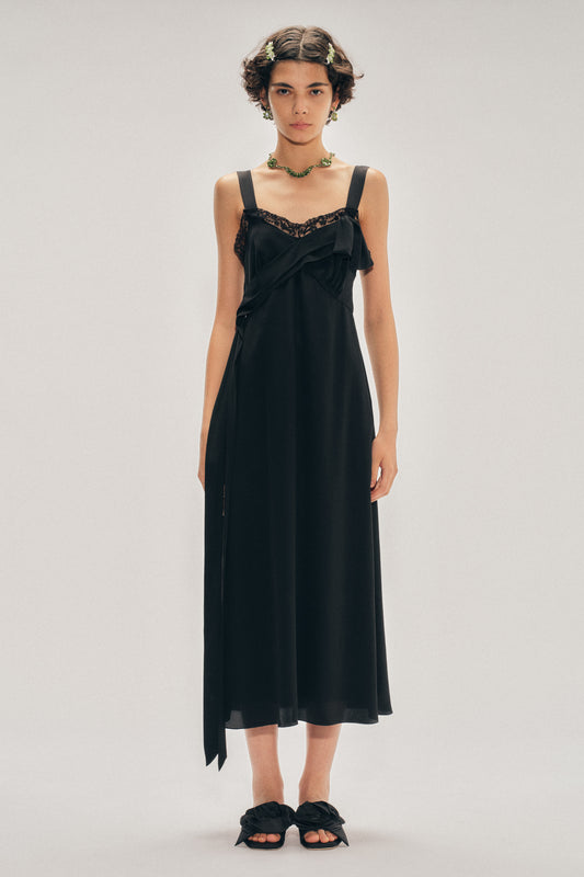 Bow Sash Slip Dress