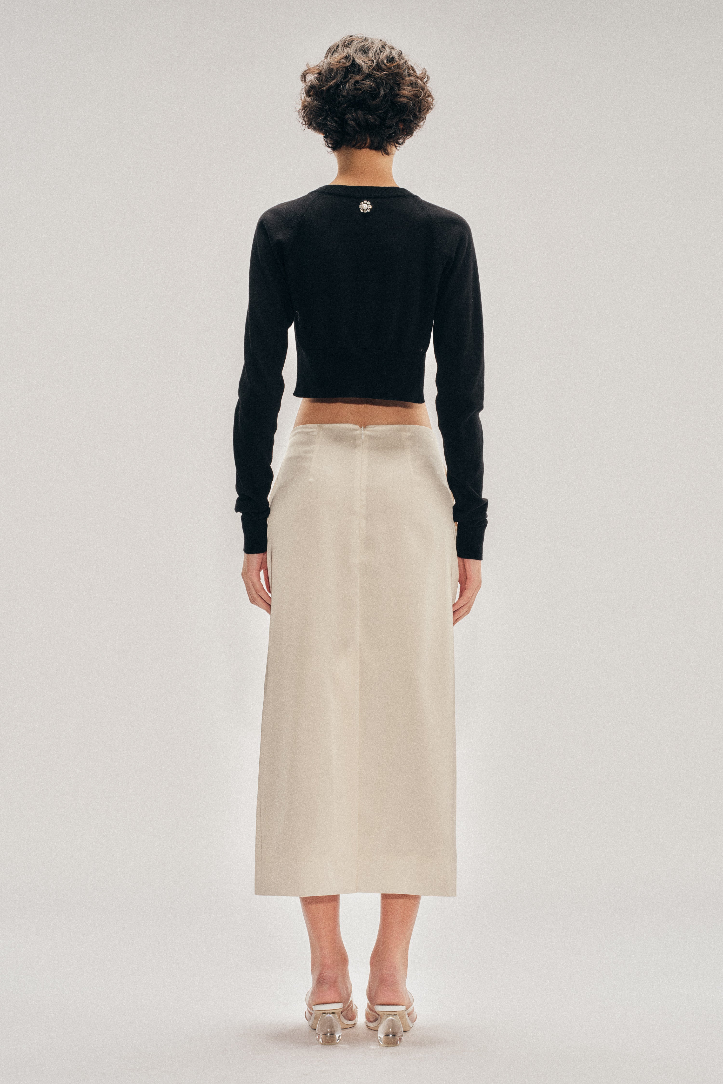 Poppy Motif Pencil Skirt – Simone Rocha