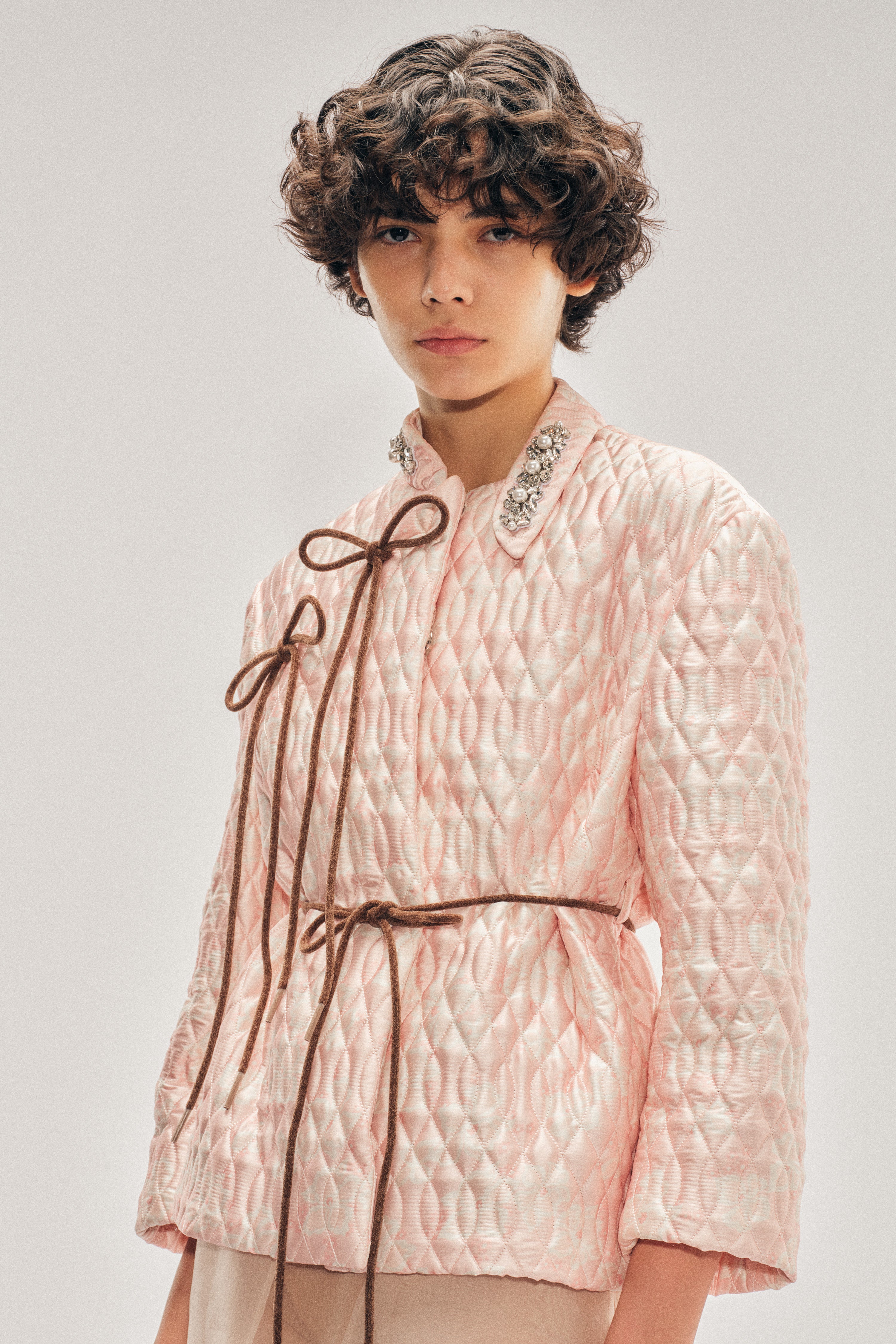Quilted Offset Fragment Collar Jacket W/ Emb – Simone Rocha