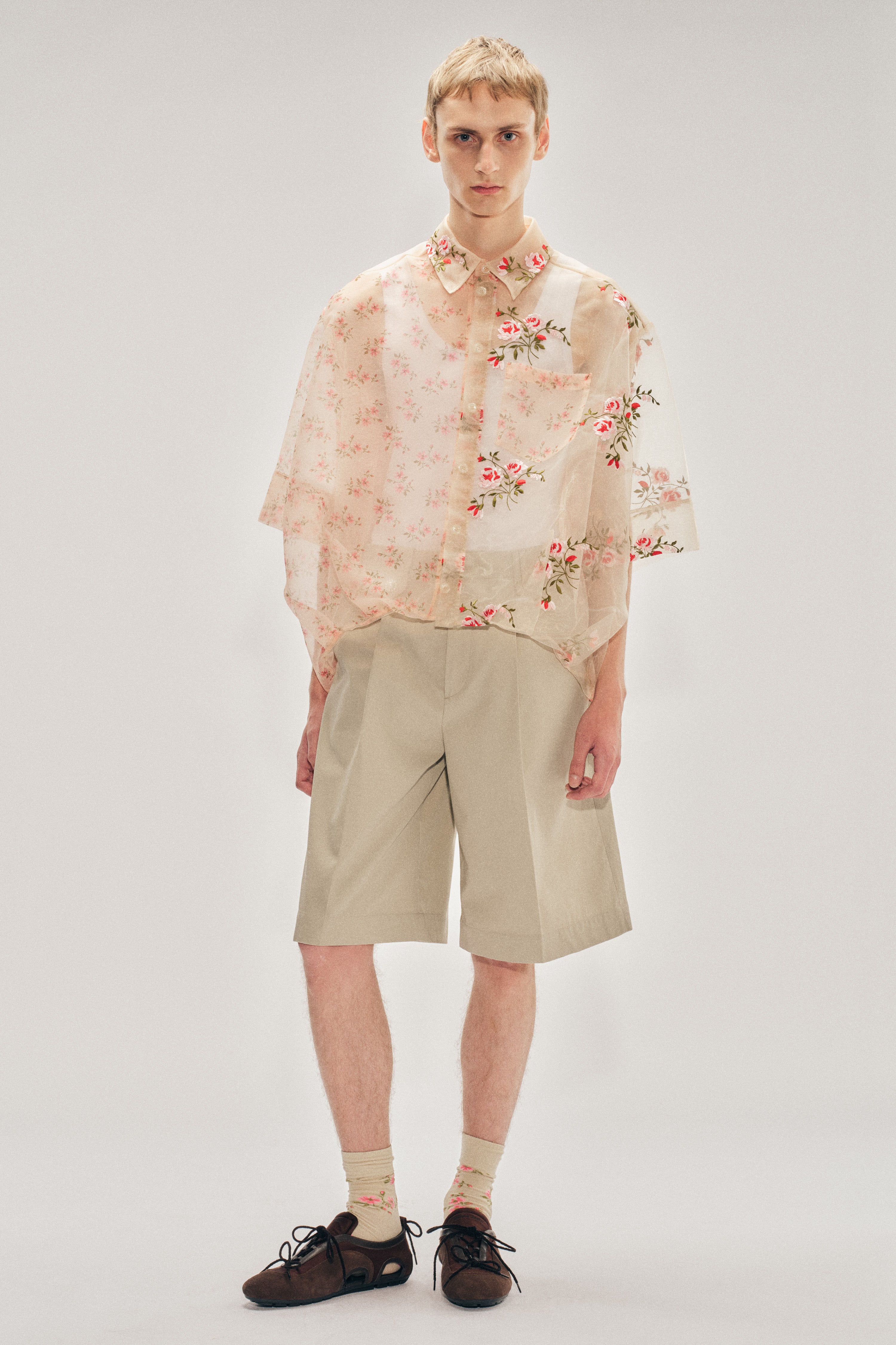 トップス simone rocha Pressed Rosette Tilted Neck Peplum Top – Simone Rocha