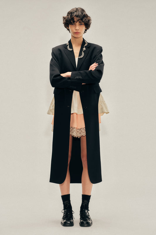 Embellished Extended Hip Cutaway Tailcoat